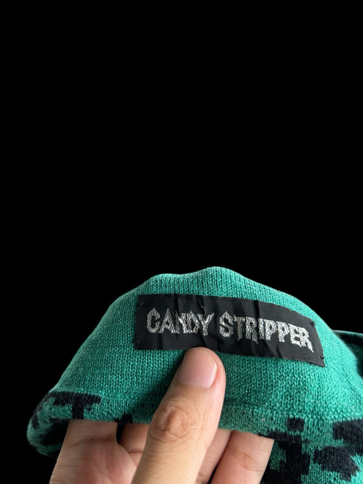 Japanese Brand × Kapital × Vintage Skull Leopard Vtg Candy Stripper Japanese Brand Rare Beanie🎌 Size ONE SIZE - 4 Thumbnail