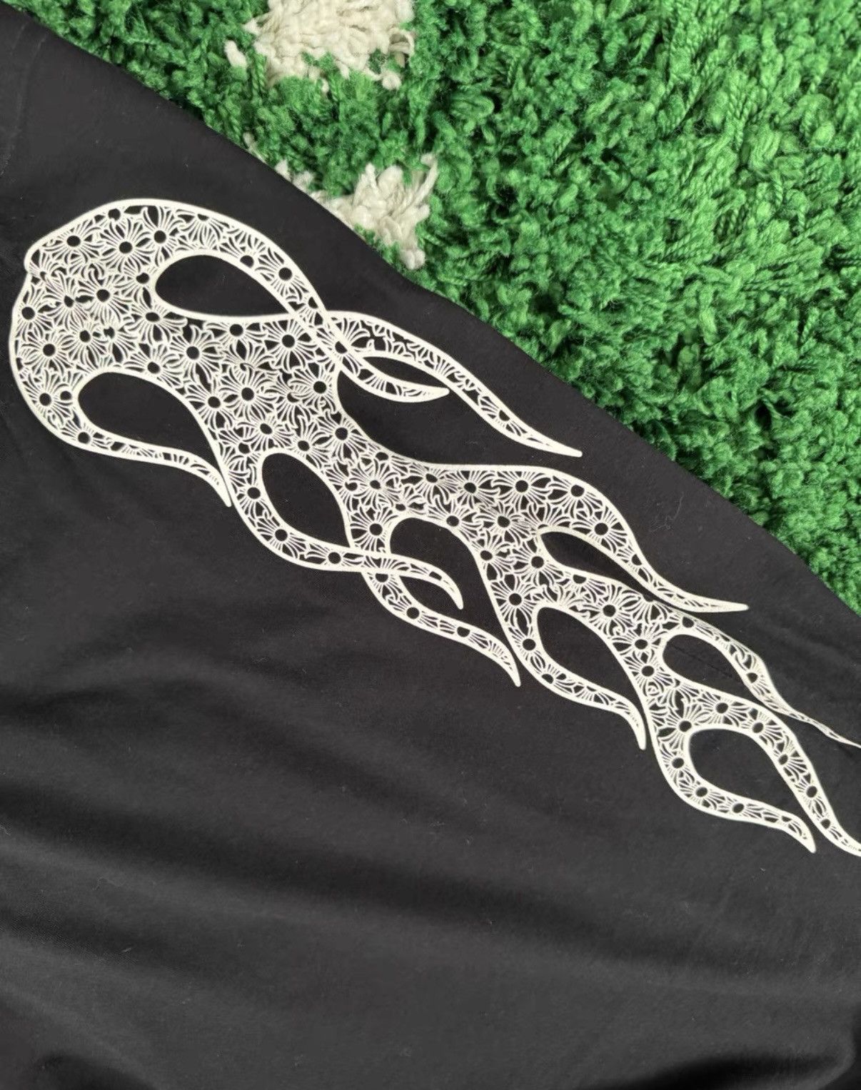 Chrome Hearts Chrome Hearts Flame Sanskrit Short Sleeve Tee Size US L / EU 52-54 / 3 - 5 Thumbnail