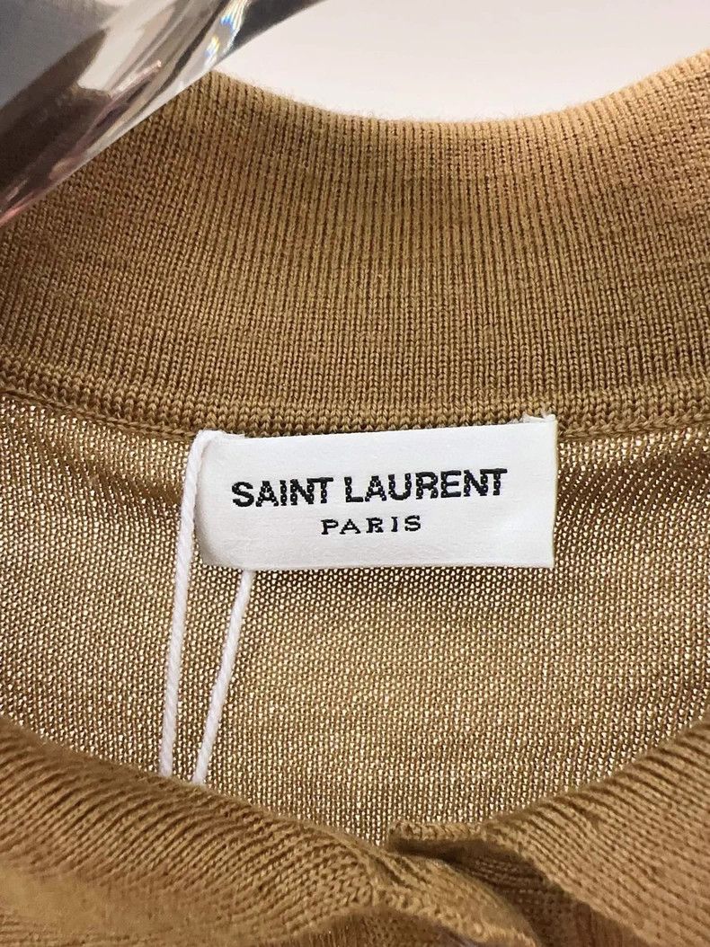 Saint Laurent Paris Saint Laurent Paris Knitted polo short sleeve Size L / US 10 / IT 46 - 3 Thumbnail