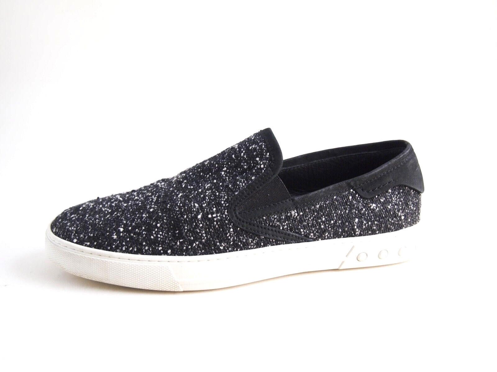 Tod's Tod's Slip Ons Sneakers Black Leather Textile US 8 EU 41 Size US 8 / EU 41 - 1 Thumbnail