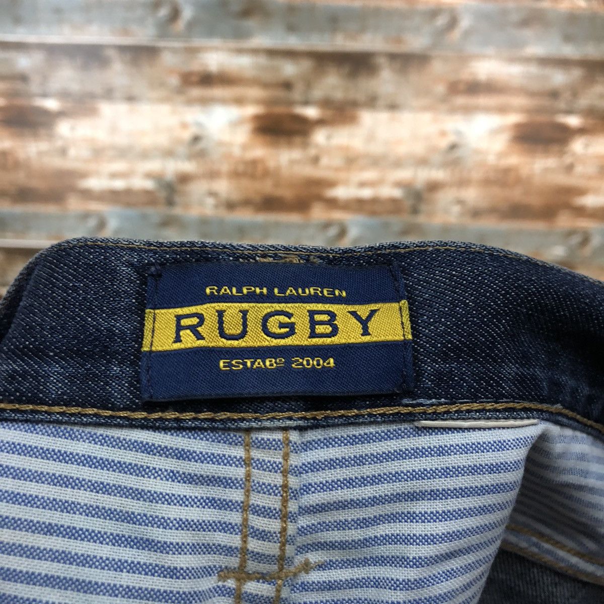 Ralph Lauren DL Ralph Lauren Rugby Blue Denim Pants #C244 Size US 31 - 21 Thumbnail