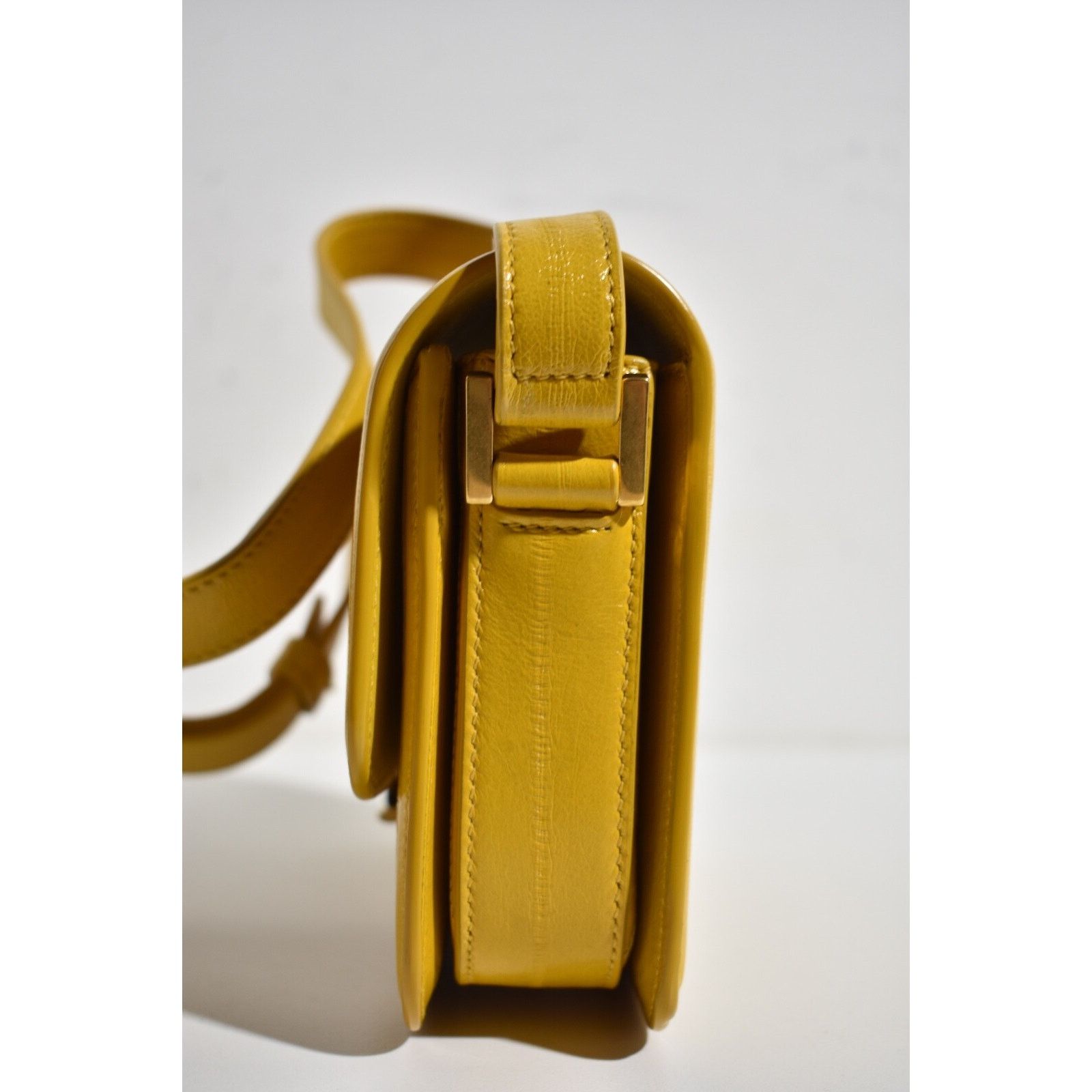 Yves Saint Laurent Saint Laurent Yellow Leather Satchel Shoulder Bag Size ONE SIZE - 11 Thumbnail