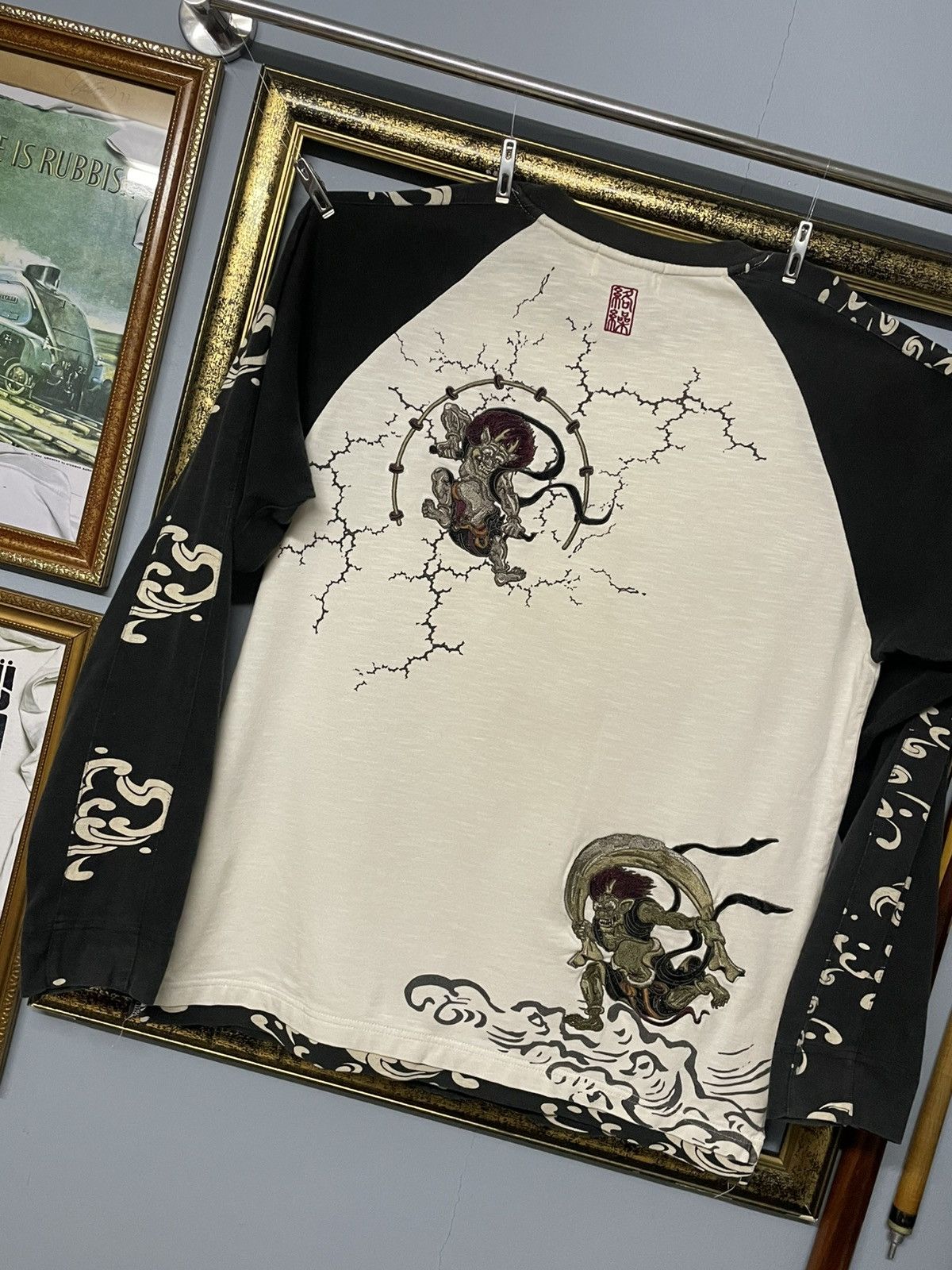 Designer × Japanese Brand × Vintage Vintage Iconic Karakuri Generation Embroidery God Sukajan Size US M / EU 48-50 / 2 - 9 Thumbnail