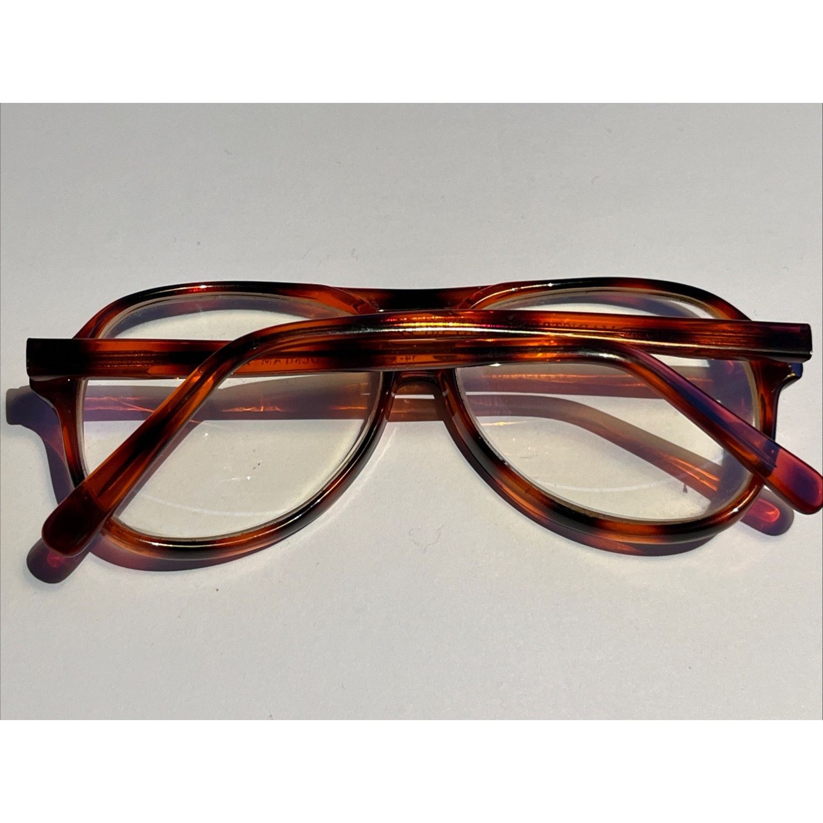 Other Mainstreet Pilot VTG Eyeglass Frames 54-18-145 Amber Aviator Size ONE SIZE - 7 Thumbnail