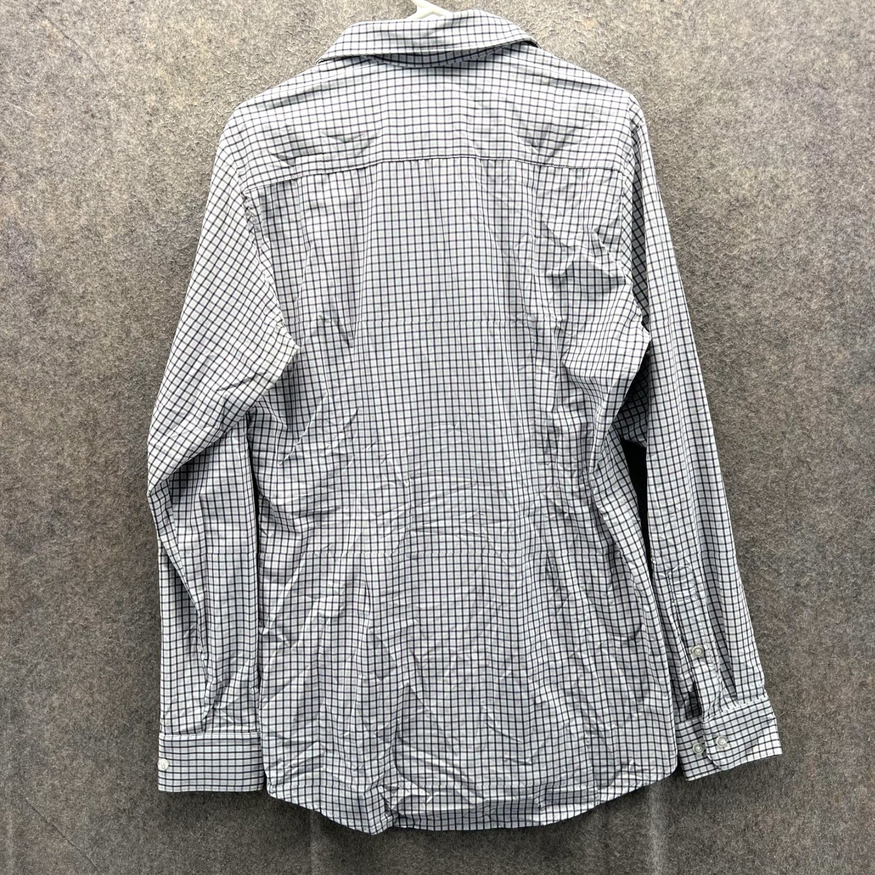 Mizzen+Main Mizzen+Main Dress Shirt Mens MT Blue Check Slim Fit Long Sleeve Shirt Size 40R - 2 Thumbnail