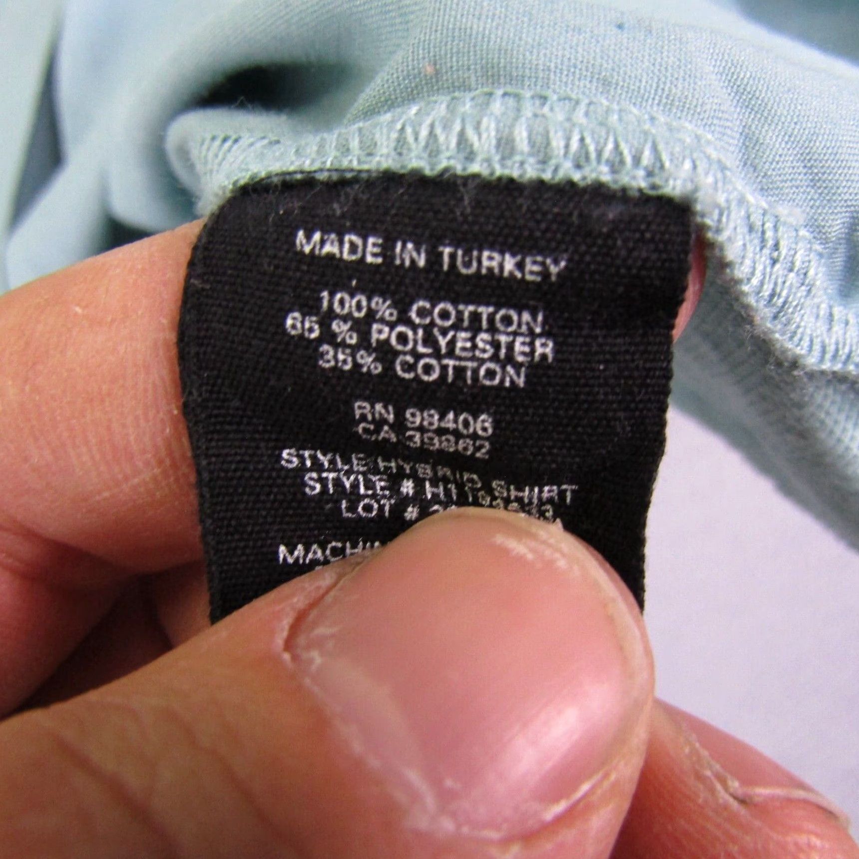 Theory Theory Button-Up Shirt Mens XL Sea Foam Green Cap Collar Classic Casual, Workwear, Outdoor - Cotton Blend, Short Sleeve, Solid, Easy Care - Theory Size US XL / EU 56 / 4 - 4 Thumbnail