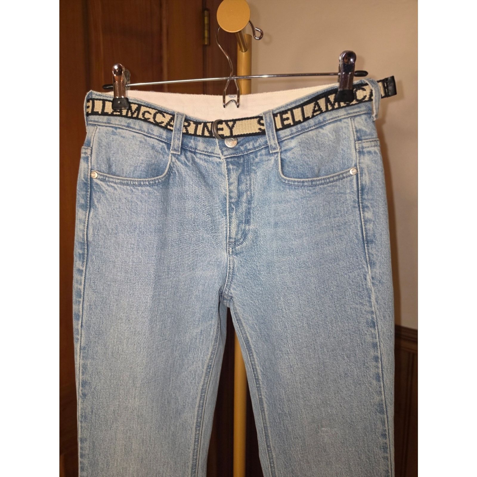 Stella McCartney Stella Mccartney Salt & Pepper Belted Mid-Rise Jeans 27 Size 27" / US 4 / IT 40 - 8 Thumbnail