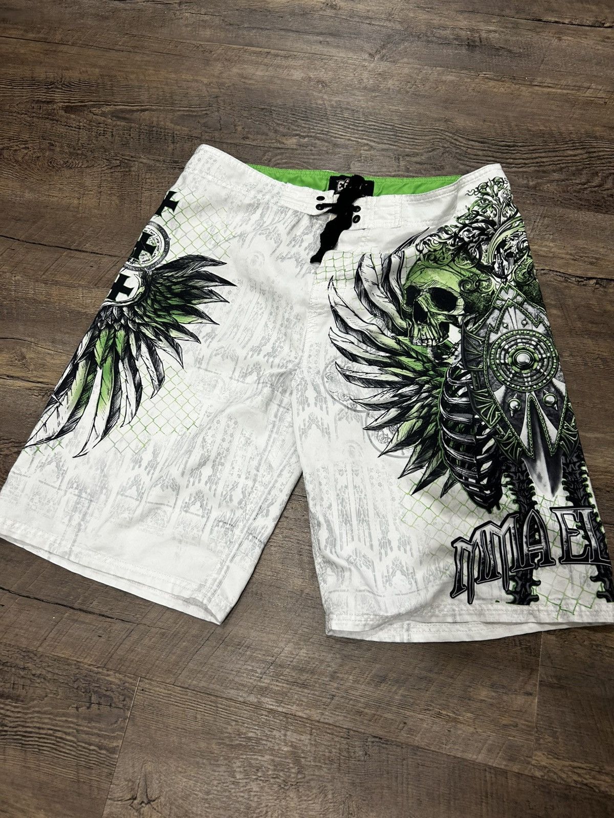 Affliction 🔫 MMA Elite Y2K Swim Shorts 🔫 Size US 32 / EU 48 - 1 Thumbnail