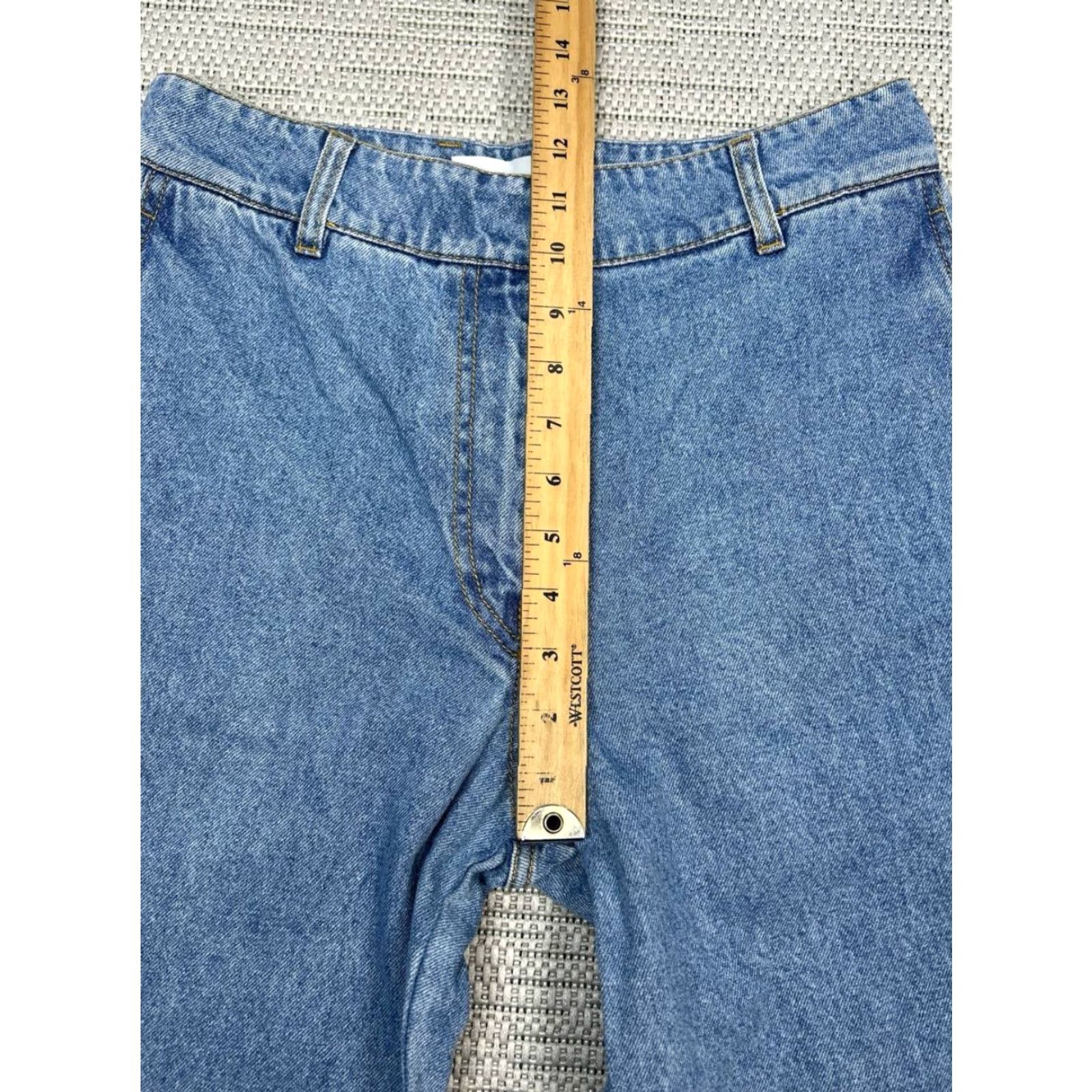Christian Wijnants Christian Wijnants Jeans Womens 36 Blue Denim Cotton Straight 28x33 Vintage No Size 25" / US 0 / IT 36 - 4 Thumbnail