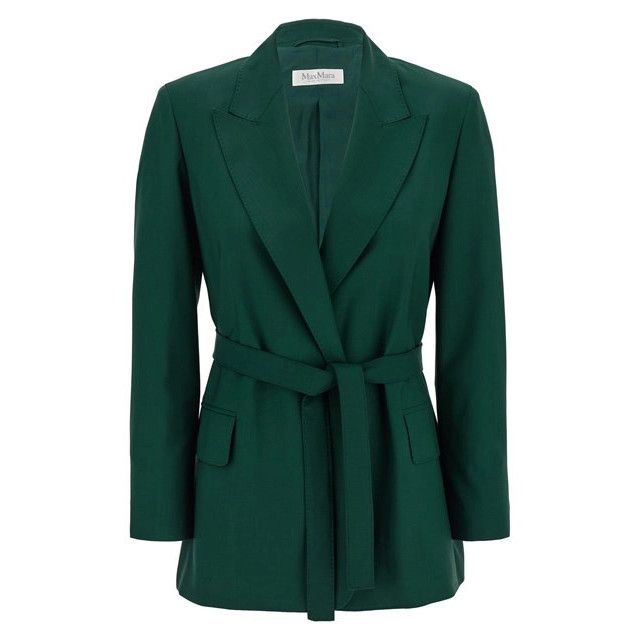 MAX MARA Talento Green Wool Blazer Jacket New & Authentic (W