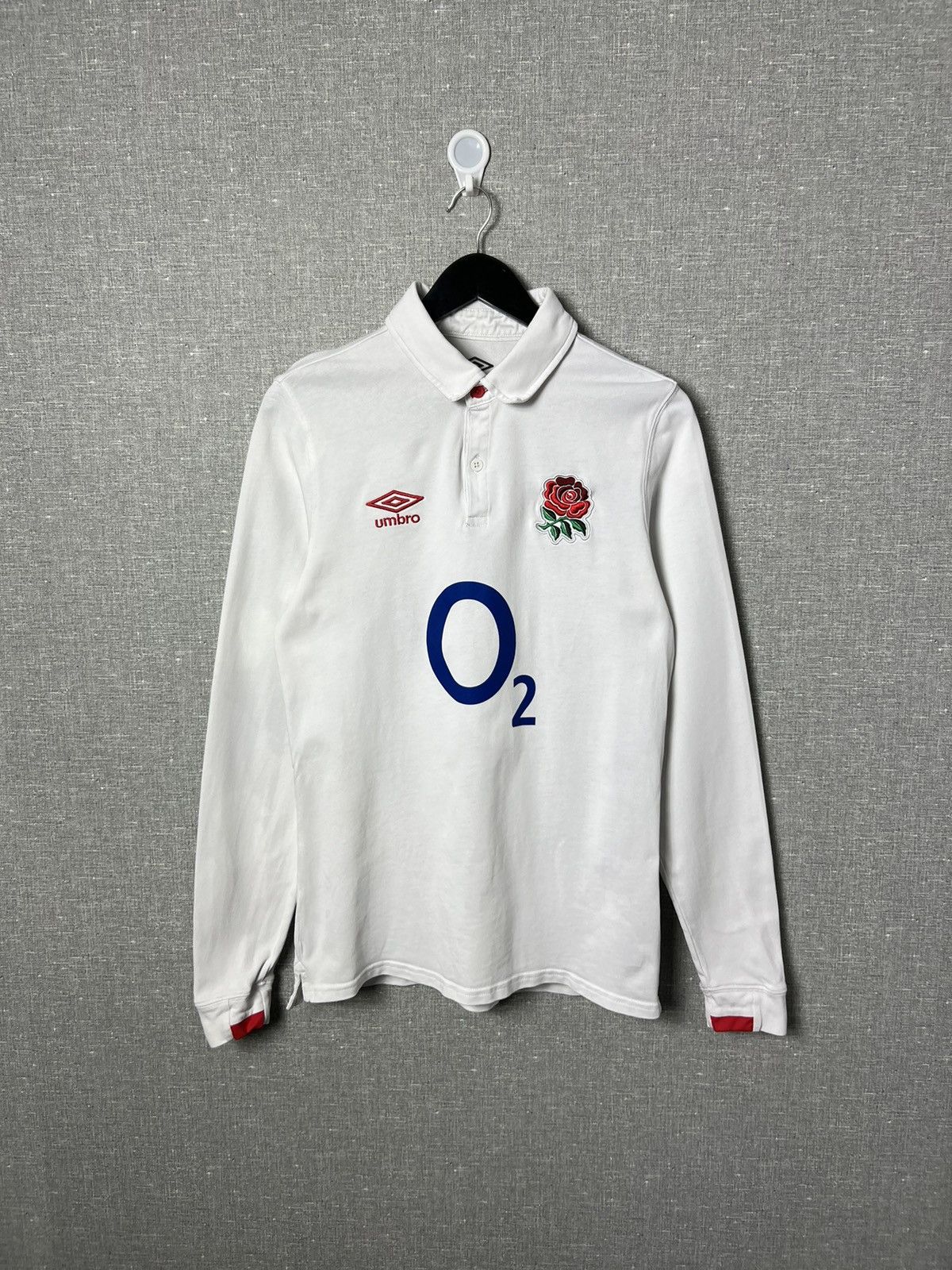 Umbro 2020-21 Umbro England Home Long Sleeve Classic Rugby Shirt Size US S / EU 44-46 / 1 - 1 Thumbnail