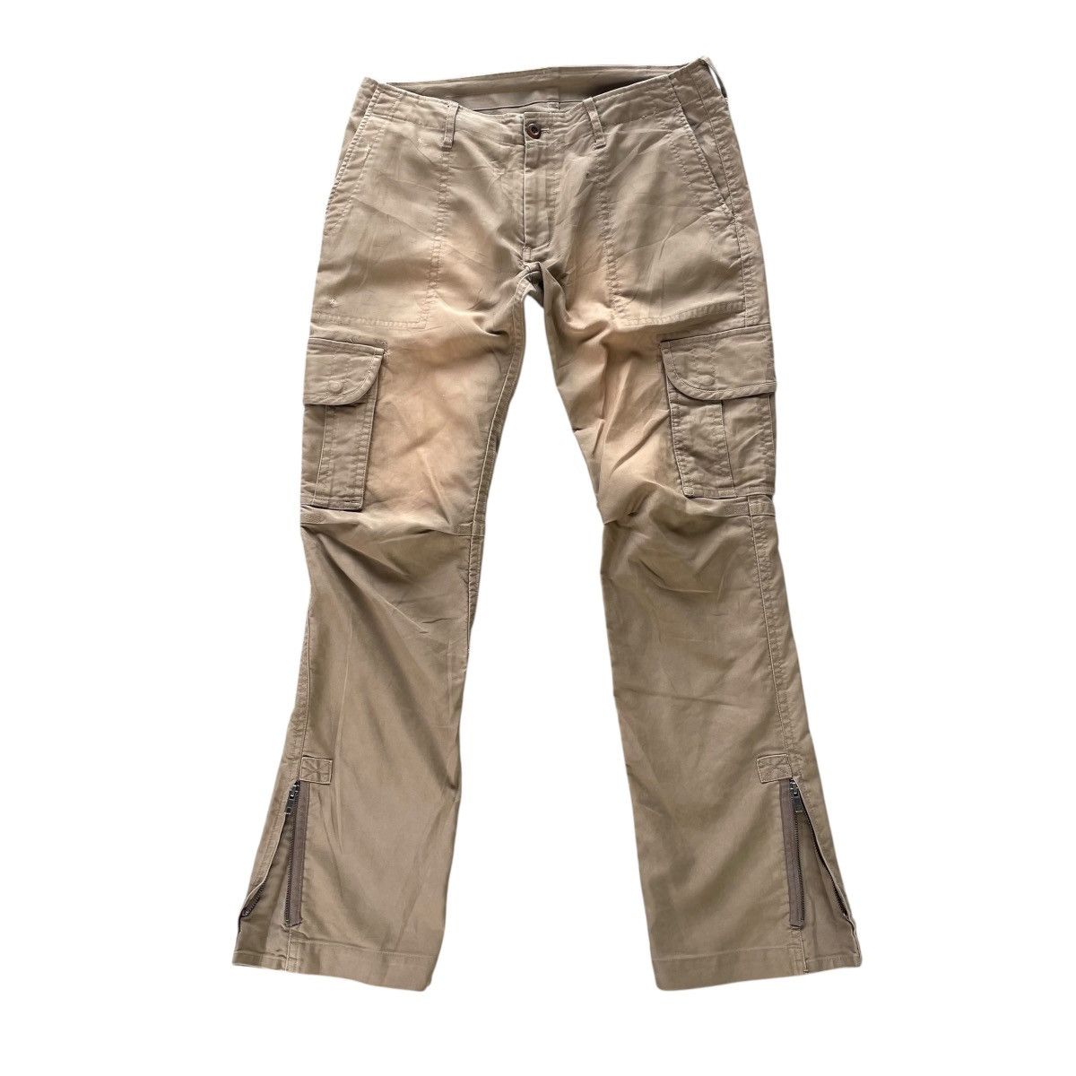 20471120 🇯🇵 291295 = HOMME FLARE CARGO PANTS Size US 31 - 10 Thumbnail