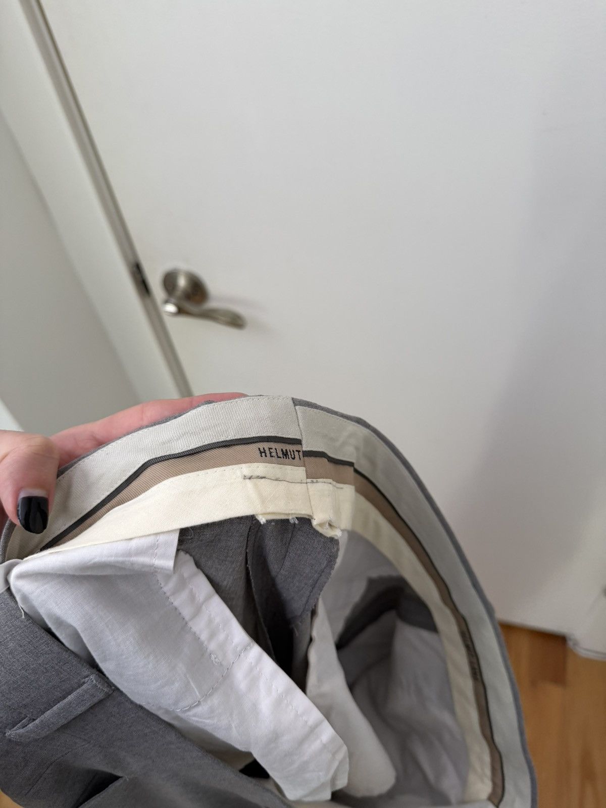 Helmut Lang 00s Gray Trousers Size US 38 / EU 54 - 4 Thumbnail
