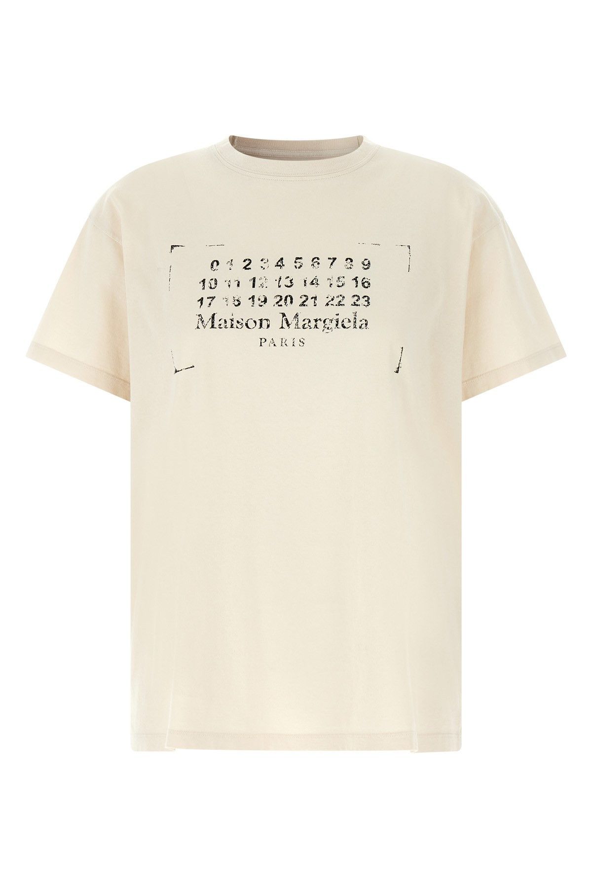 Maison Margiela Maison Margiela Black Washed-Out Cotton T-Shirt 