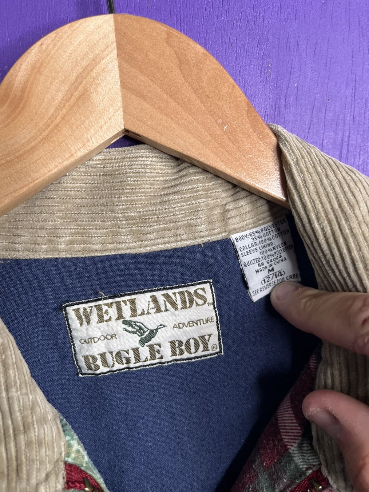 Bugle Boy × Vintage Vintage 90s Bugle boy wetlands flannel shirt jacket Size US M / EU 48-50 / 2 - 4 Thumbnail