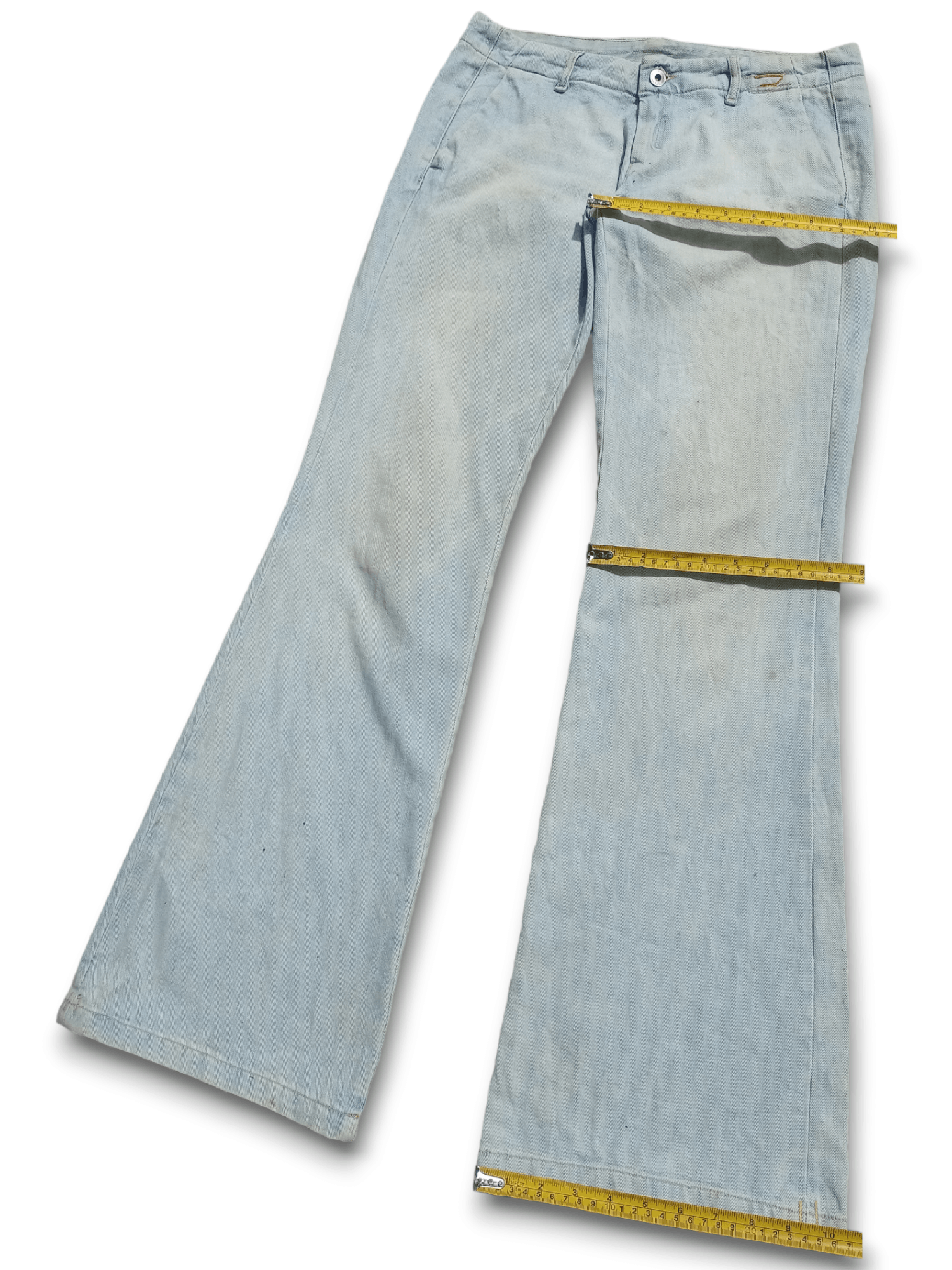 Diesel Vintage Diesel Light Wash Bell Bottom Flare Jeans 30x33 Size US 30 / EU 46 - 10 Thumbnail