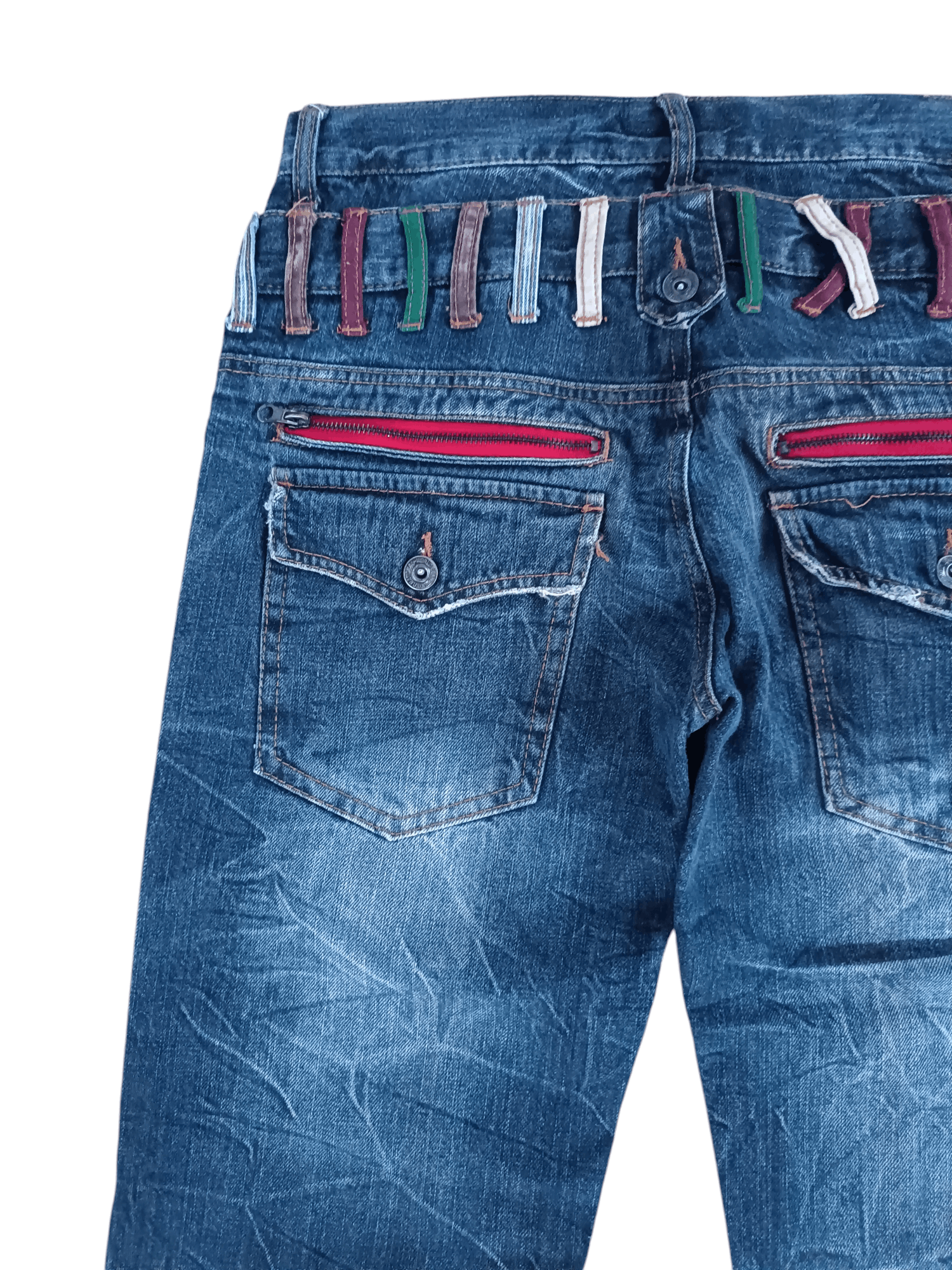 20471120 SICK DOUBLE WAIST Y2K NYLAUS BUSH PANT PUNK GRUNGE STYLE Size US 32 / EU 48 - 14 Thumbnail