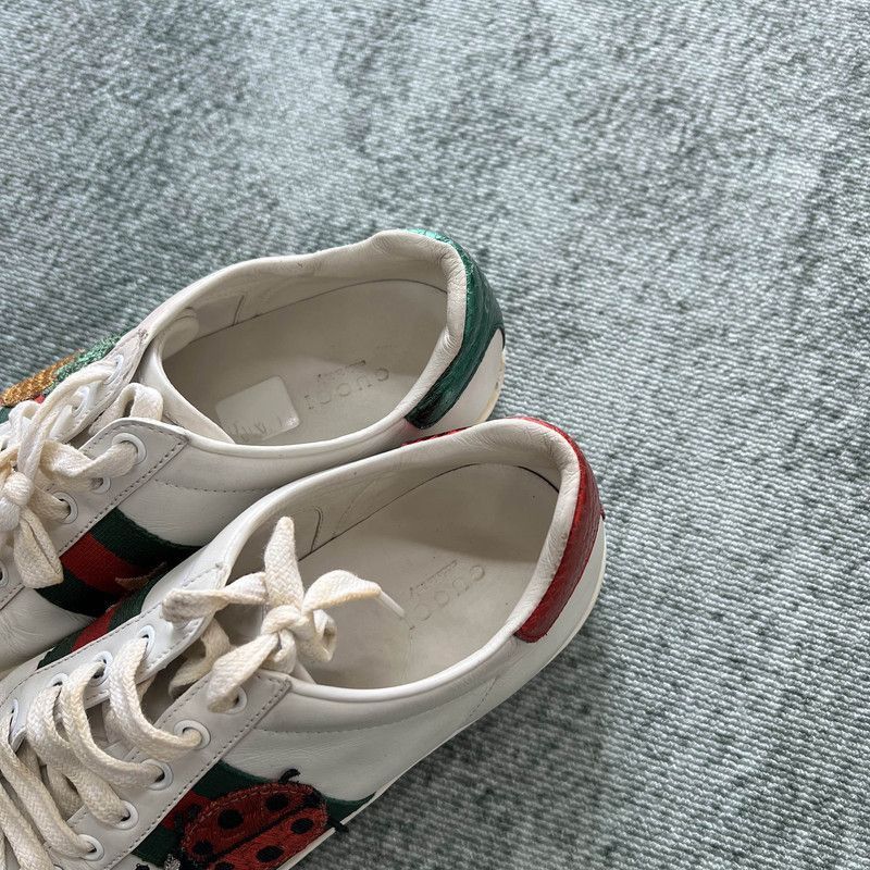 Gucci Gucci Ace Leather Pineapple Embroidered Sneakers -2508 Size US 6 / IT 36 - 5 Thumbnail