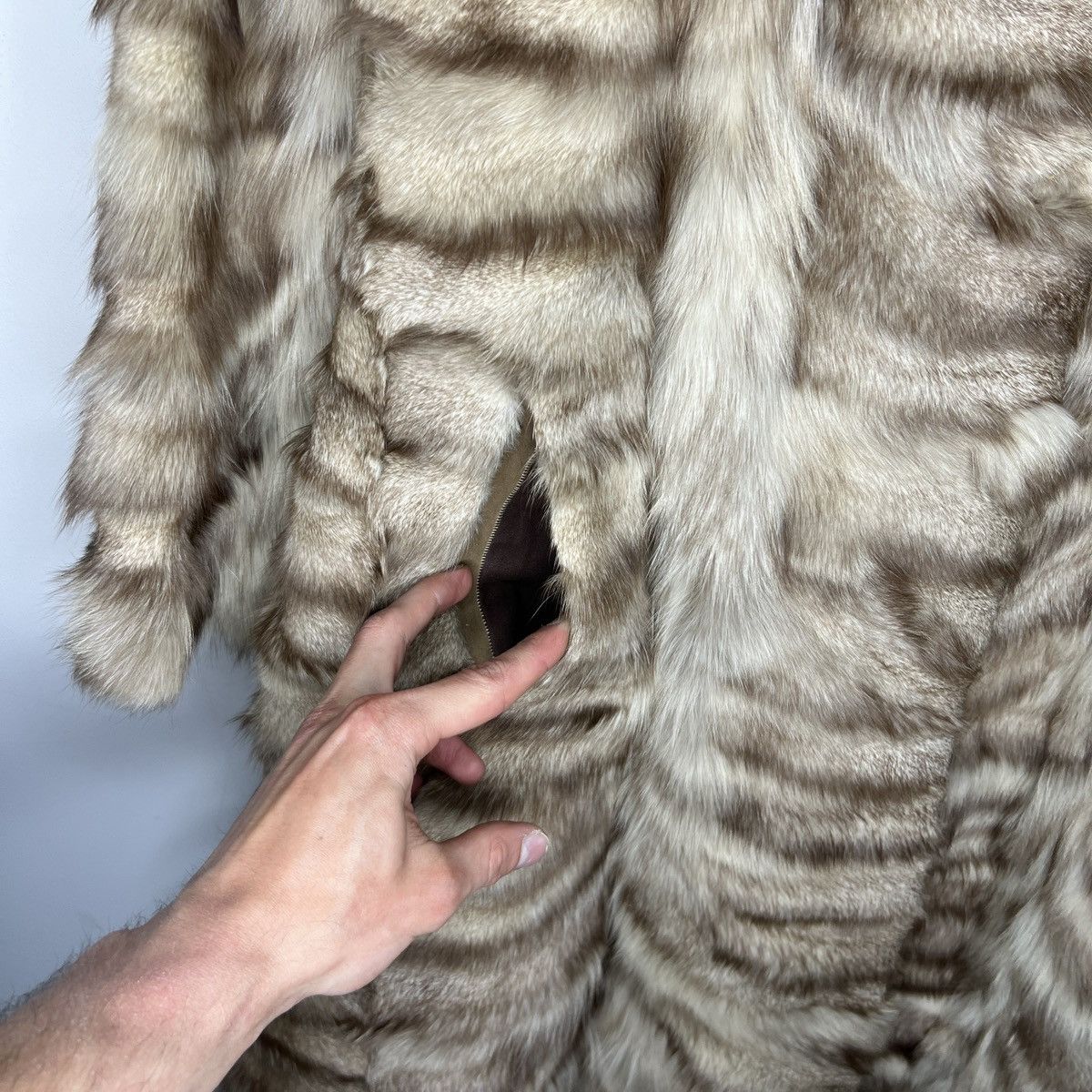 Vintage 90s Vintage Real Rabbit Fur Coat Jacket Heavy Opium Punk Y2K Size US S / EU 44-46 / 1 - 6 Thumbnail