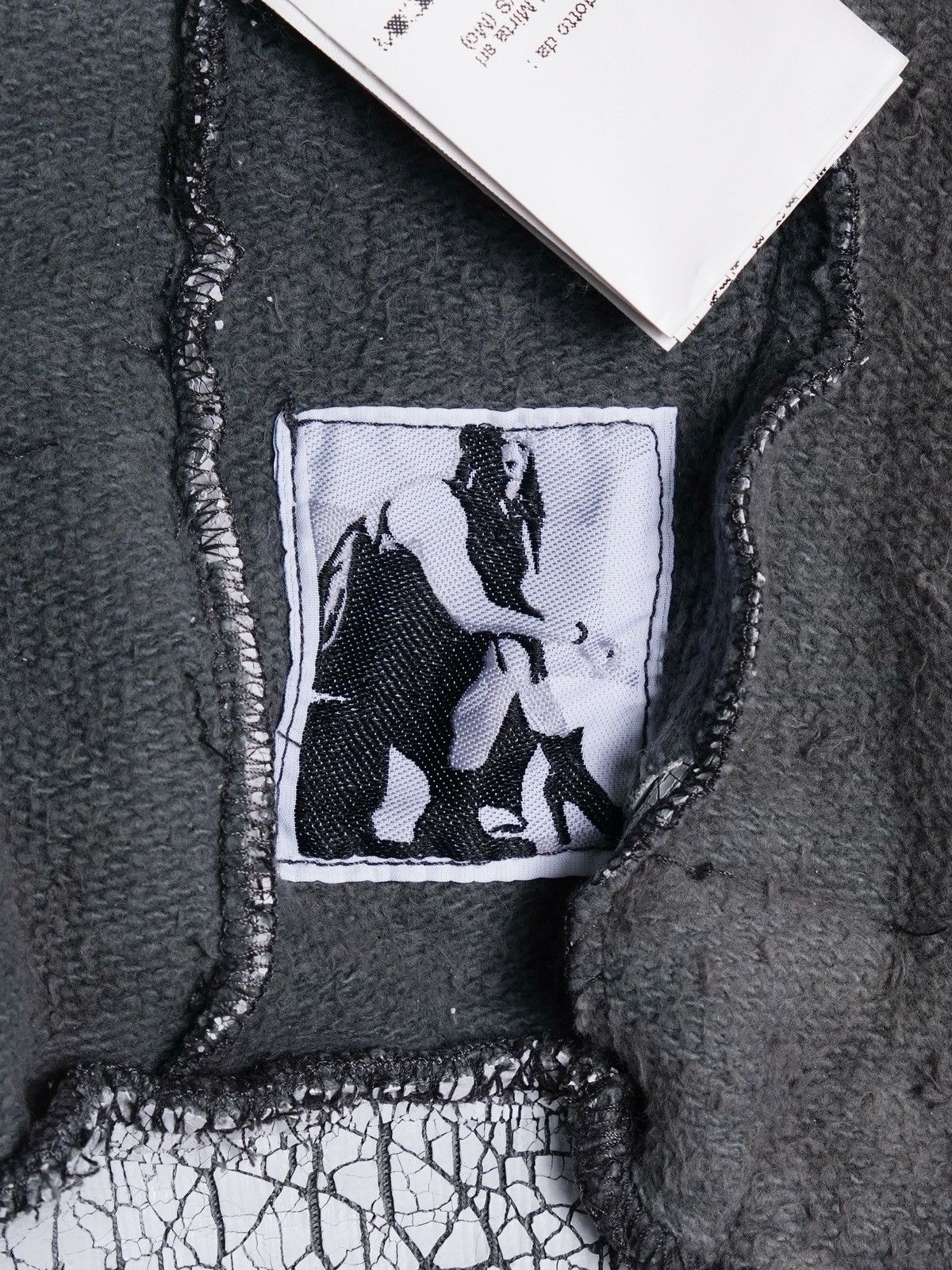 Rick Owens AW13 Cracked Paint Bomber Jacket Size US M / EU 48-50 / 2 - 6 Thumbnail