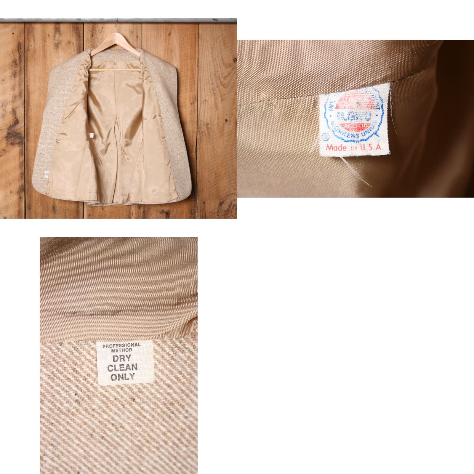 Vintage VINTAGE Light Brown Wool Equestrian Riding Jacket Blazer XS Women Button Closure Credit: Unbranded Size XS / US 0-2 / IT 36-38 - 9 Thumbnail