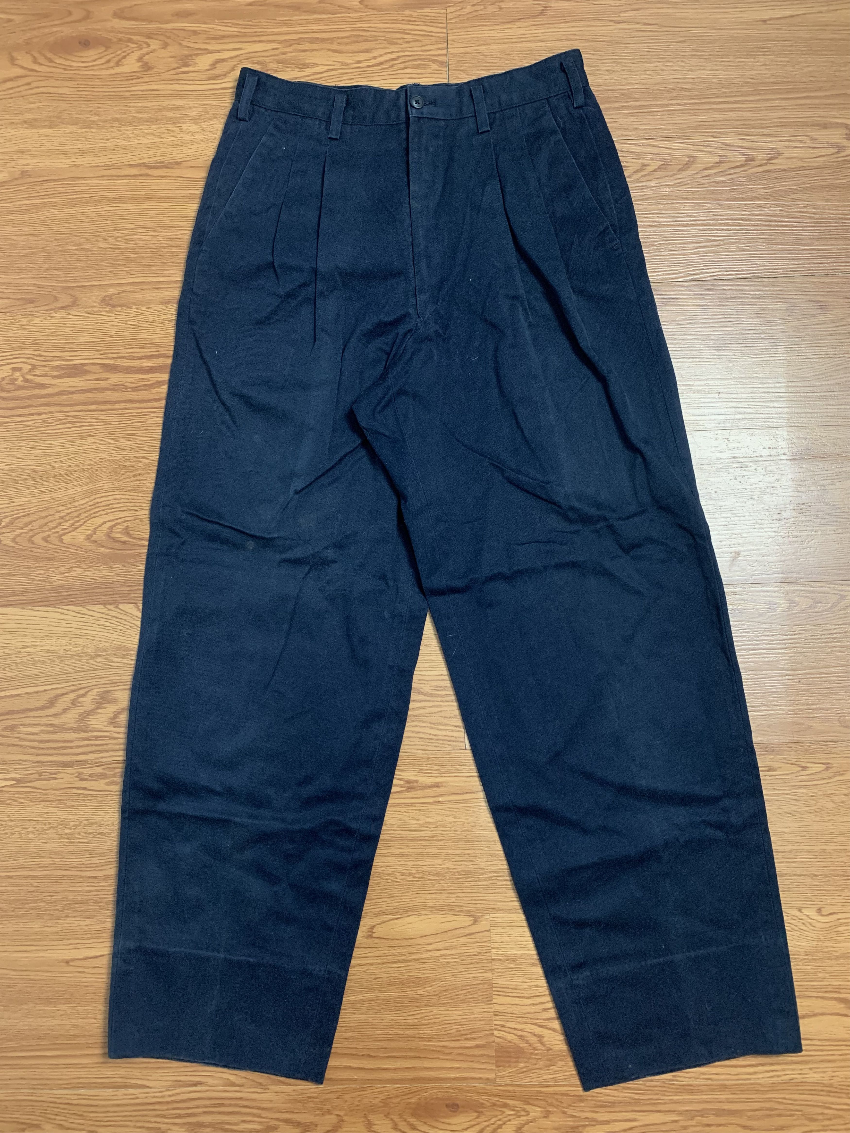Yohji Yamamoto Vintage Yohji Yamamoto Pleated Wide Pants Size US 28 / EU 44 - 2 Thumbnail