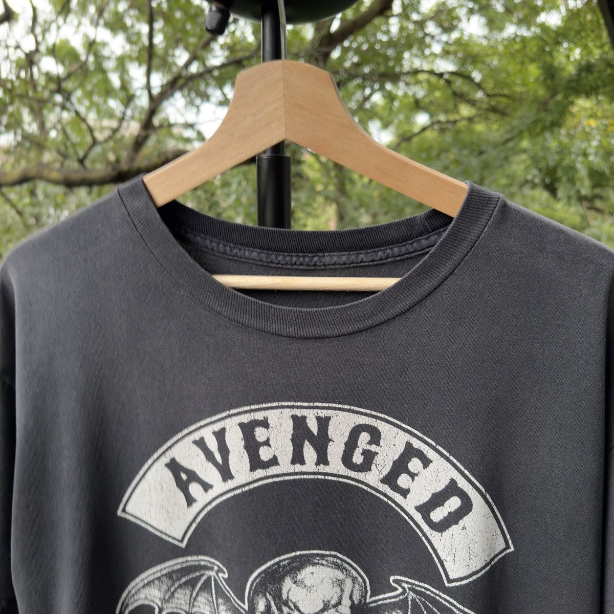 Band Tees Avenged Sevenfold Band Shirt Thrashed Faded ERD Grunge Size US L / EU 52-54 / 3 - 3 Thumbnail