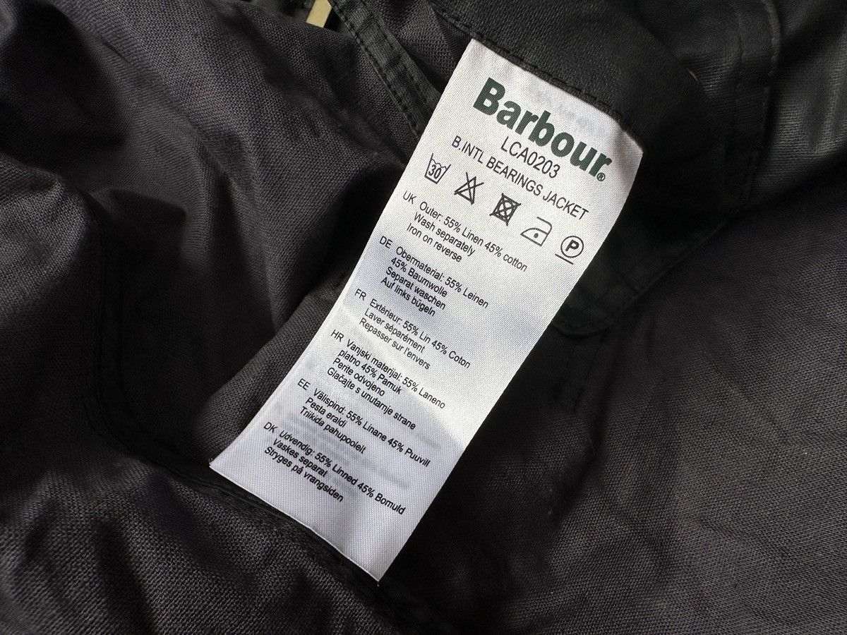 Barbour BARBOUR INTERNATIONAL Bearings Linen Cotton Biker Jacket Size S / US 4 / IT 40 - 15 Thumbnail