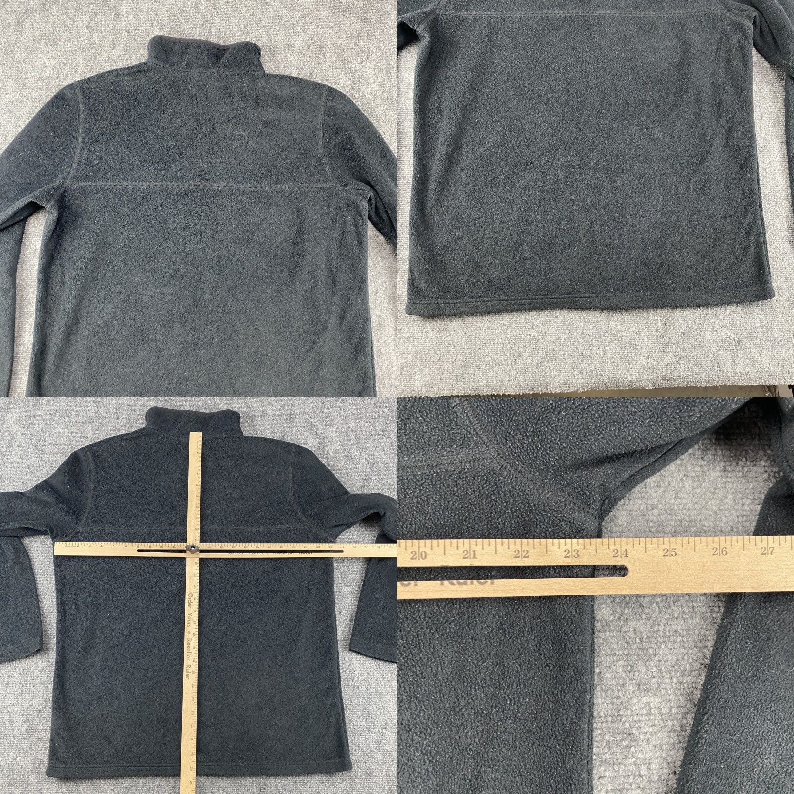 Vintage Columbia Sweatshirt Pullover Mens Large Black Fleece Snap Button Outdoor Hiking Mock Neck Long Sleeve Embroidered Logo Classic Polyester Size US L / EU 52-54 / 3 - 8 Thumbnail