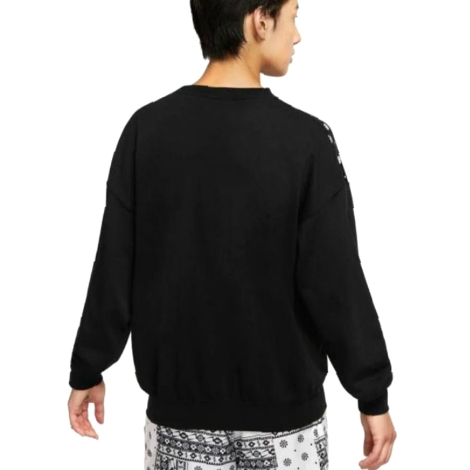 VINTAGE Nike Sweatshirt Crew Neck Sportswear Women’s Heritage Bandana Print Black XL