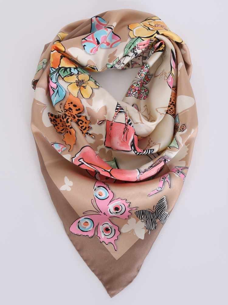 Salvatore Ferragamo o1s1rm1024 Size: 90x90 Cm / Scarf in Multicolor Size ONE SIZE - 1 Thumbnail