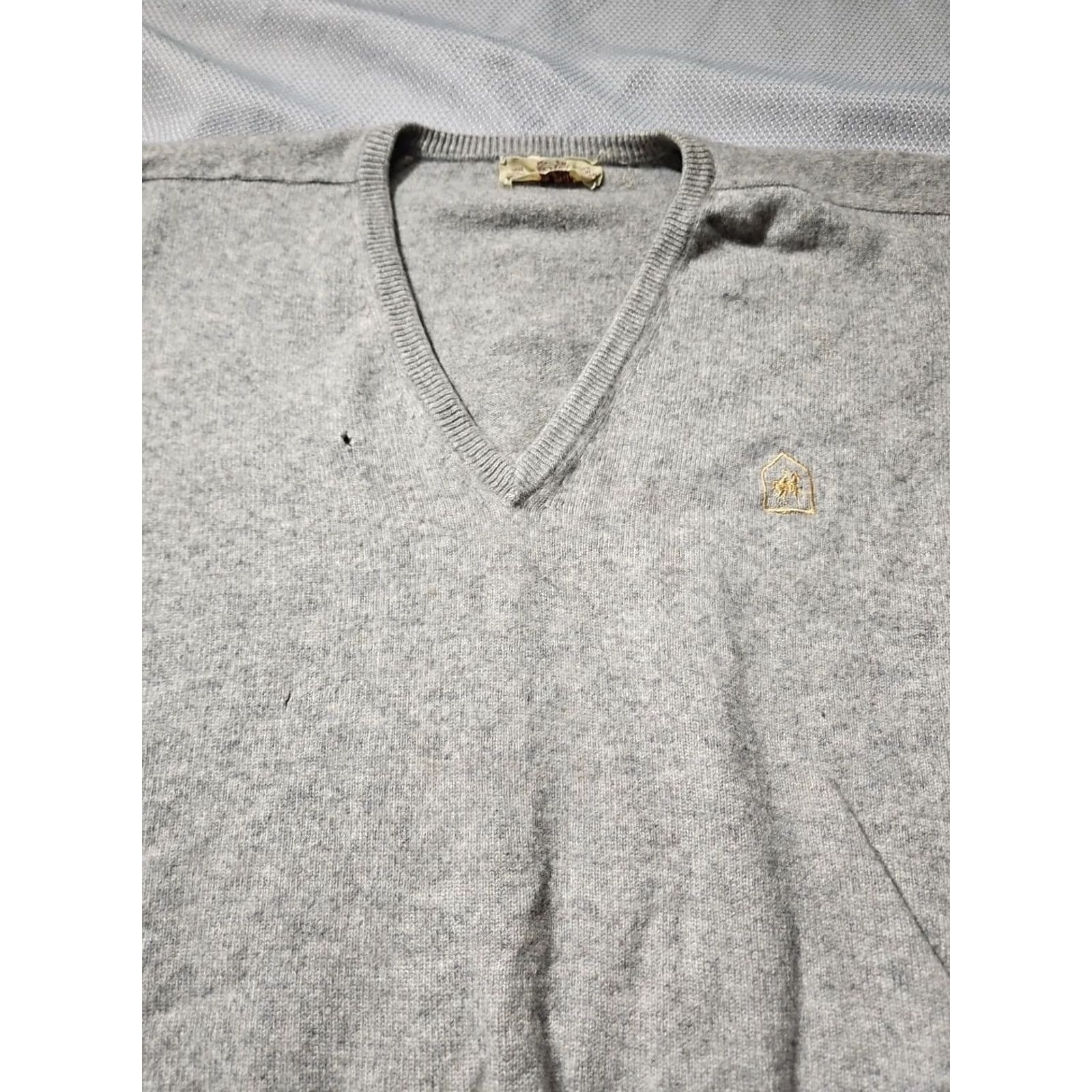Logo 7 VINTAGE Braemar Sweater Mens Sz 48 Gray 1990s 100% Cashmere Logo Scotland 90s Size L / US 10 / IT 46 - 2 Thumbnail
