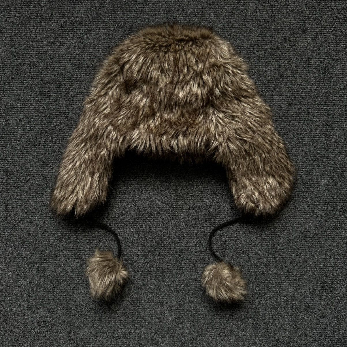 If Six Was Nine VTG Japanese Style Ushanka Faux Fur Hat Cap Y2K 00s USA Size ONE SIZE - 3 Thumbnail