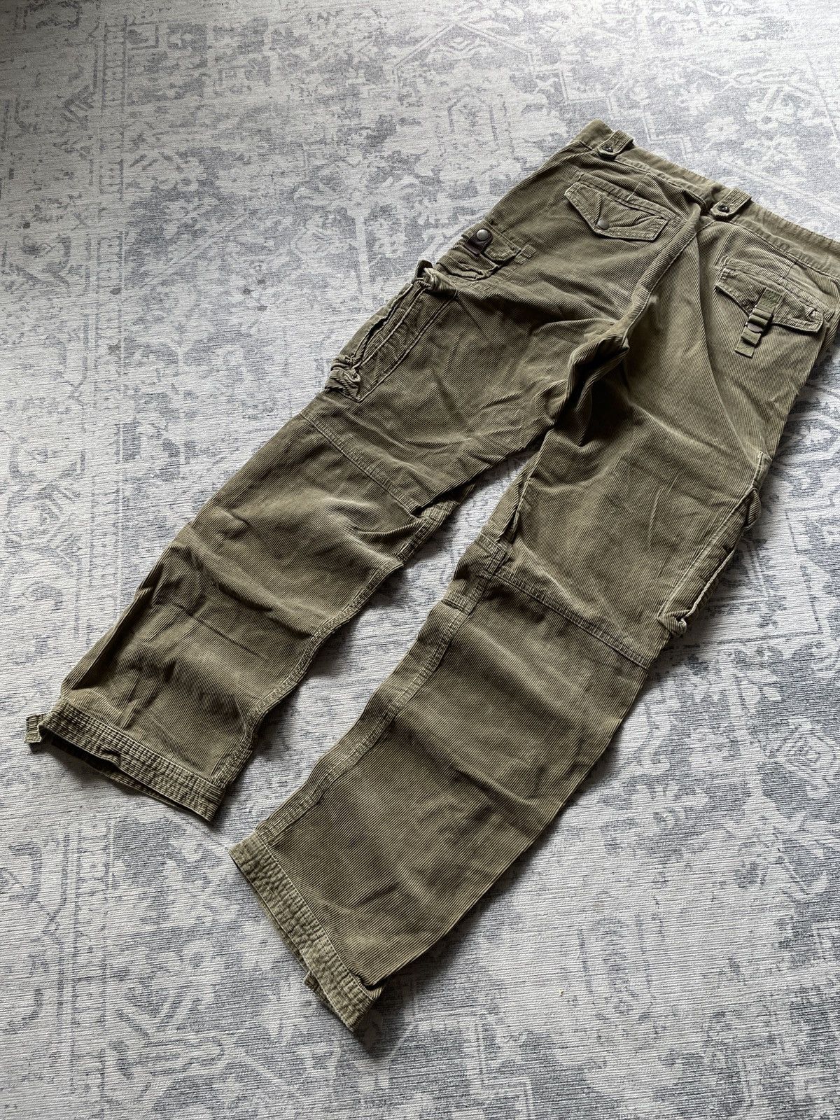 Polo Ralph Lauren Vintage Polo Ralph Lauren Cargo Pants Velvet Corduroy Army Size US 32 / EU 48 - 9 Thumbnail