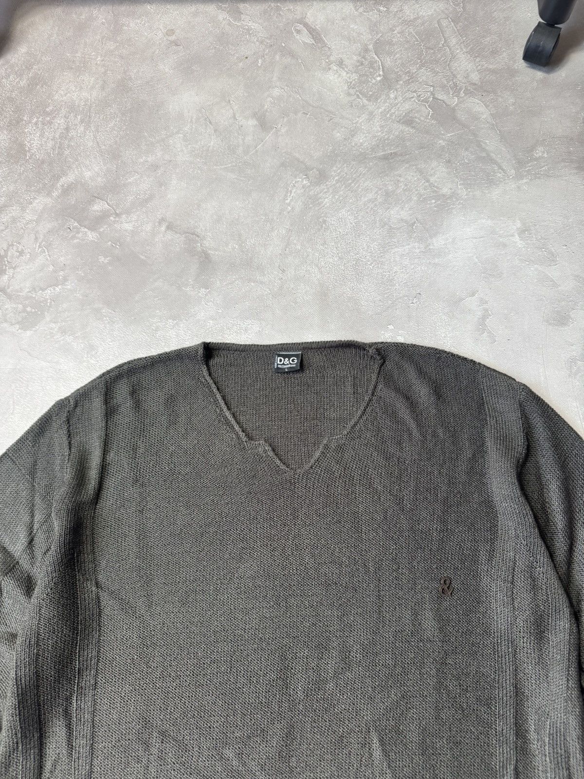 Vintage Vintage Dolce Gabbana bootleg Knit V-neck Sweater Size US L / EU 52-54 / 3 - 2 Thumbnail