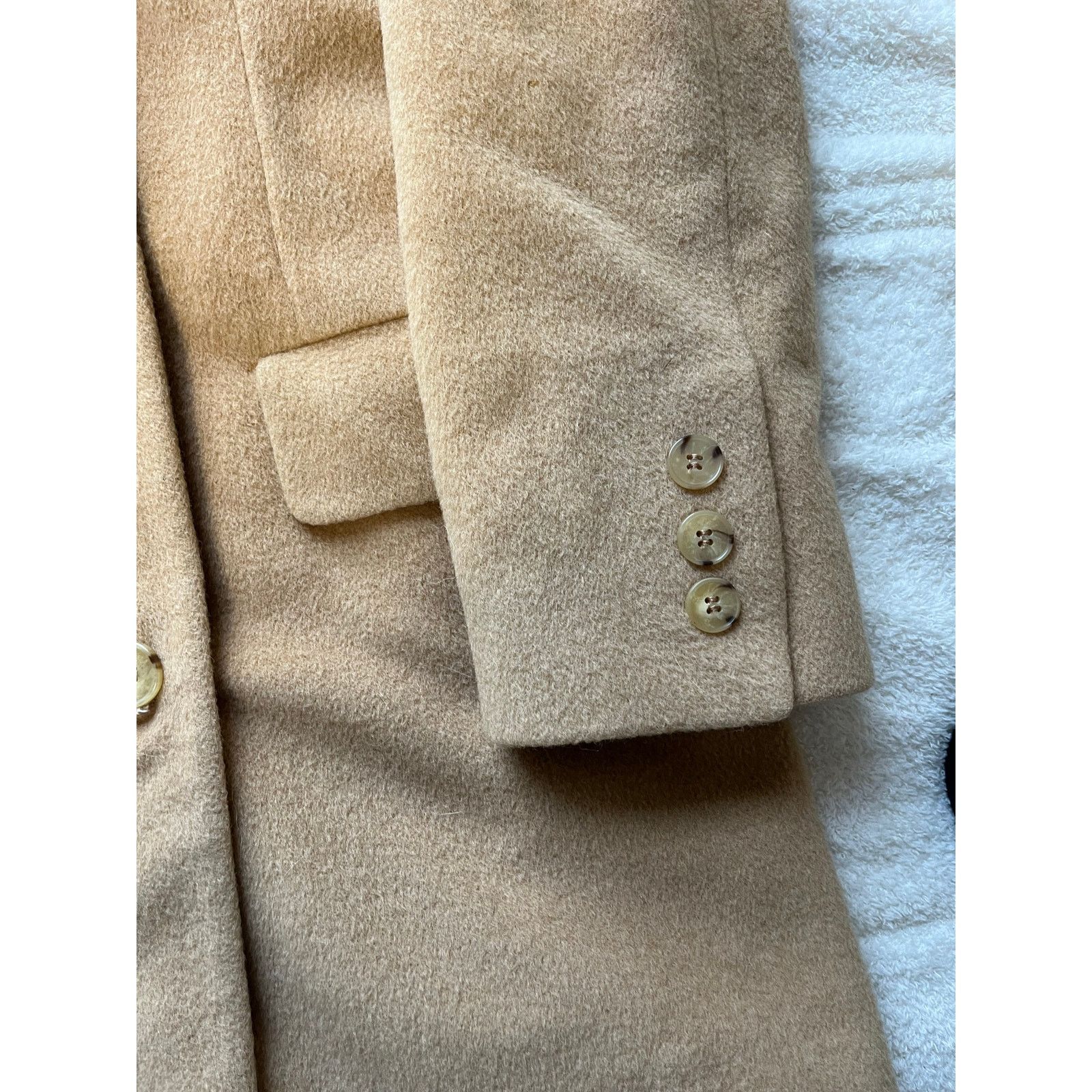 Brooks Brothers Vtg 90s Ralph Lauren Bergdorf Goodman women’s 12 Wool Trench Size XL / US 12-14 / IT 48-50 - 3 Thumbnail