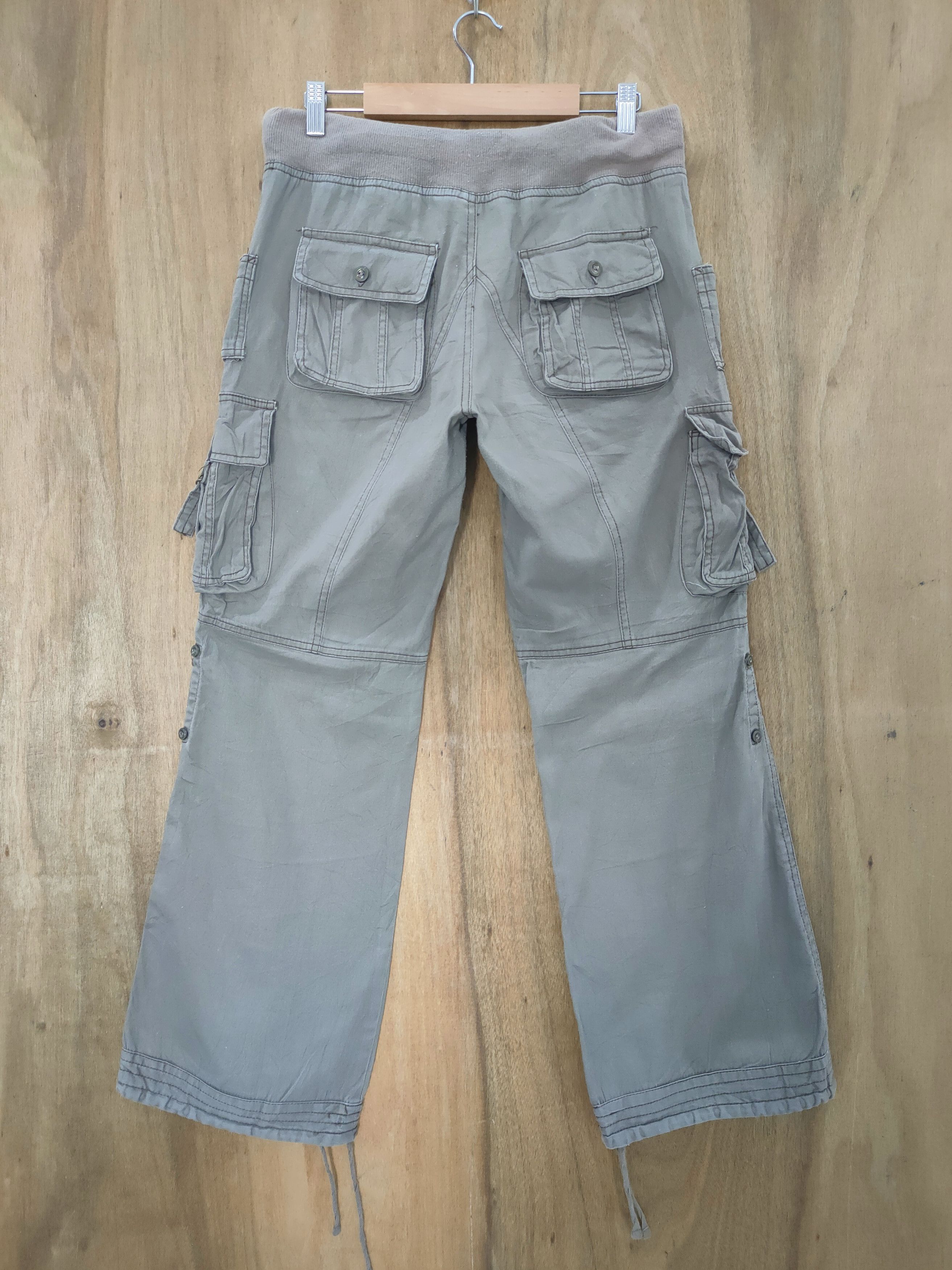 Japanese Brand × Vintage VINTAGE DGY SPRING WAIST FADED FLARED CARGO PANTS Size US 30 / EU 46 - 8 Thumbnail