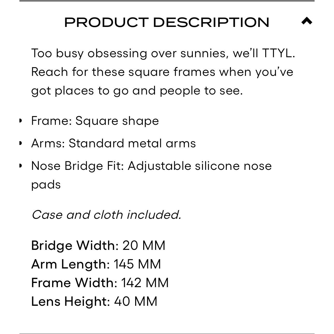 Quay NIB Quay "TTYL POLARIZED" square black frame/ black polarize Size ONE SIZE - 12 Thumbnail