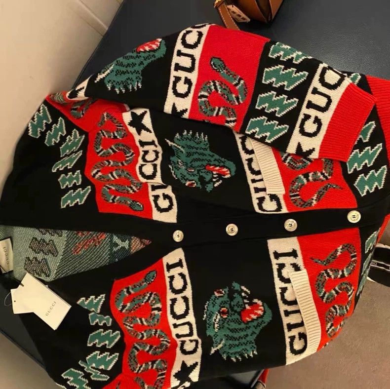 Gucci Gucci Wool cardigan jacket 2502-Nextarrow Size US L / EU 52-54 / 3 - 7 Thumbnail