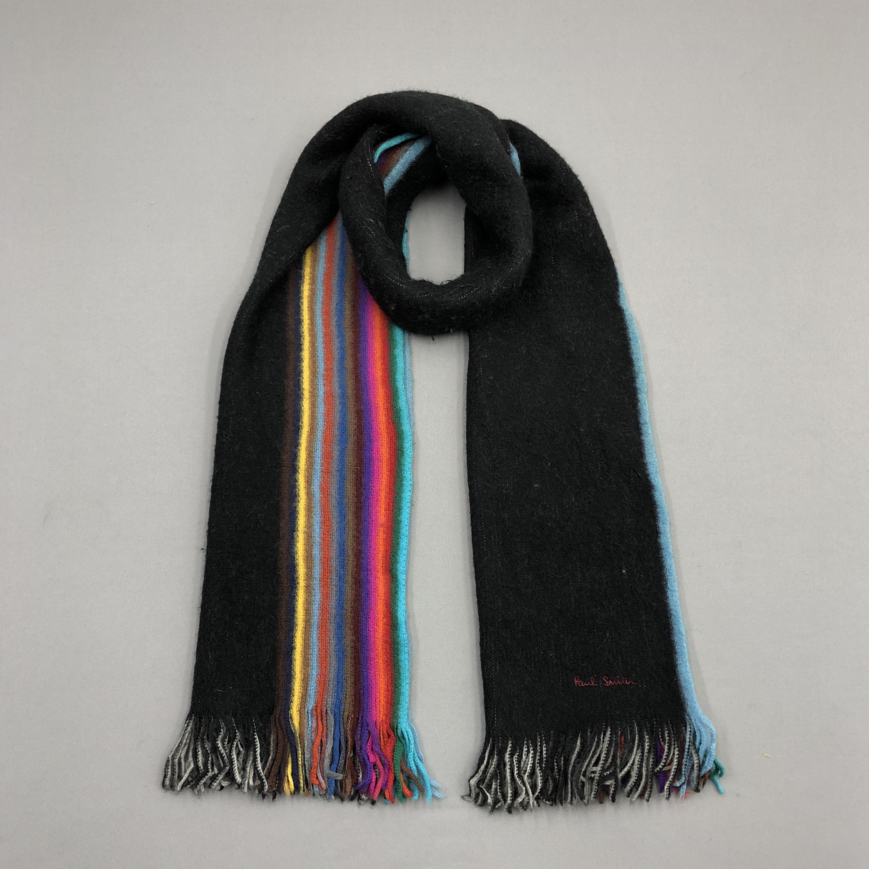 Paul Smith Vintage Paul Smith Scarf Muffler Knit Wool Cashmere Scarves Size ONE SIZE - 3 Thumbnail