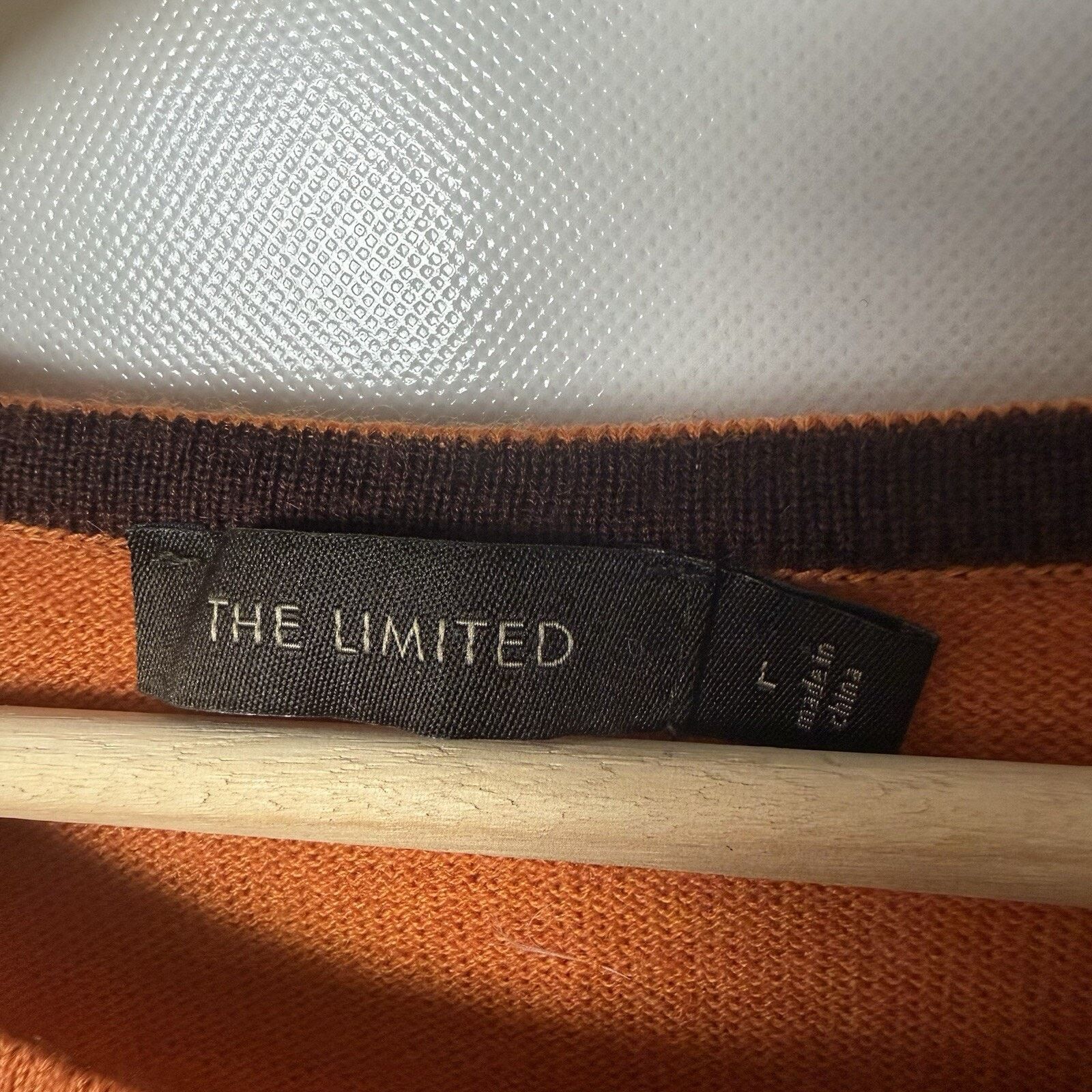 Other The Limited Sweater Merino Wool Pullover Solid Preppy Size L / US 10 / IT 46 - 3 Thumbnail