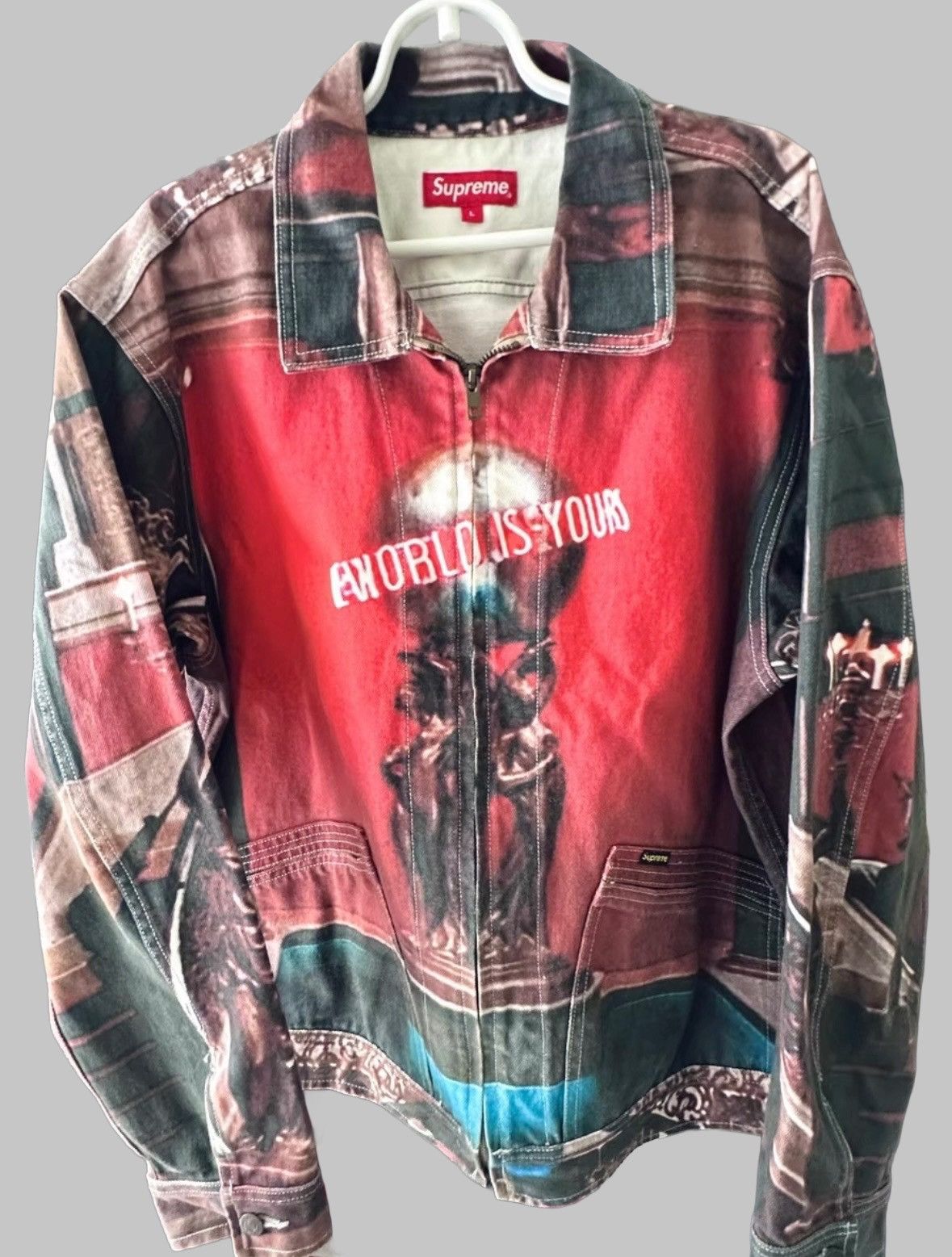 Supreme FW/17 Supreme x Scarface The World Is Yours Jacket | Grailed