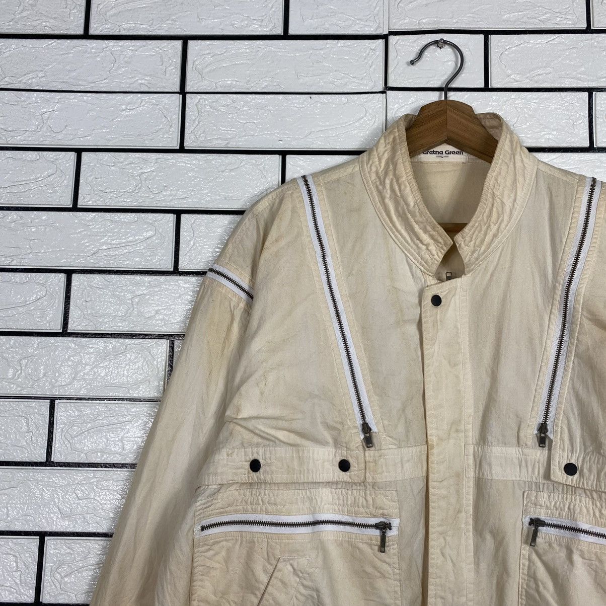 Japanese Brand 🔥PARACHUTE BONDAGE BOMBER JACKET GRETNA GREEN ISSEY MIYAKE Size US M / EU 48-50 / 2 - 7 Thumbnail