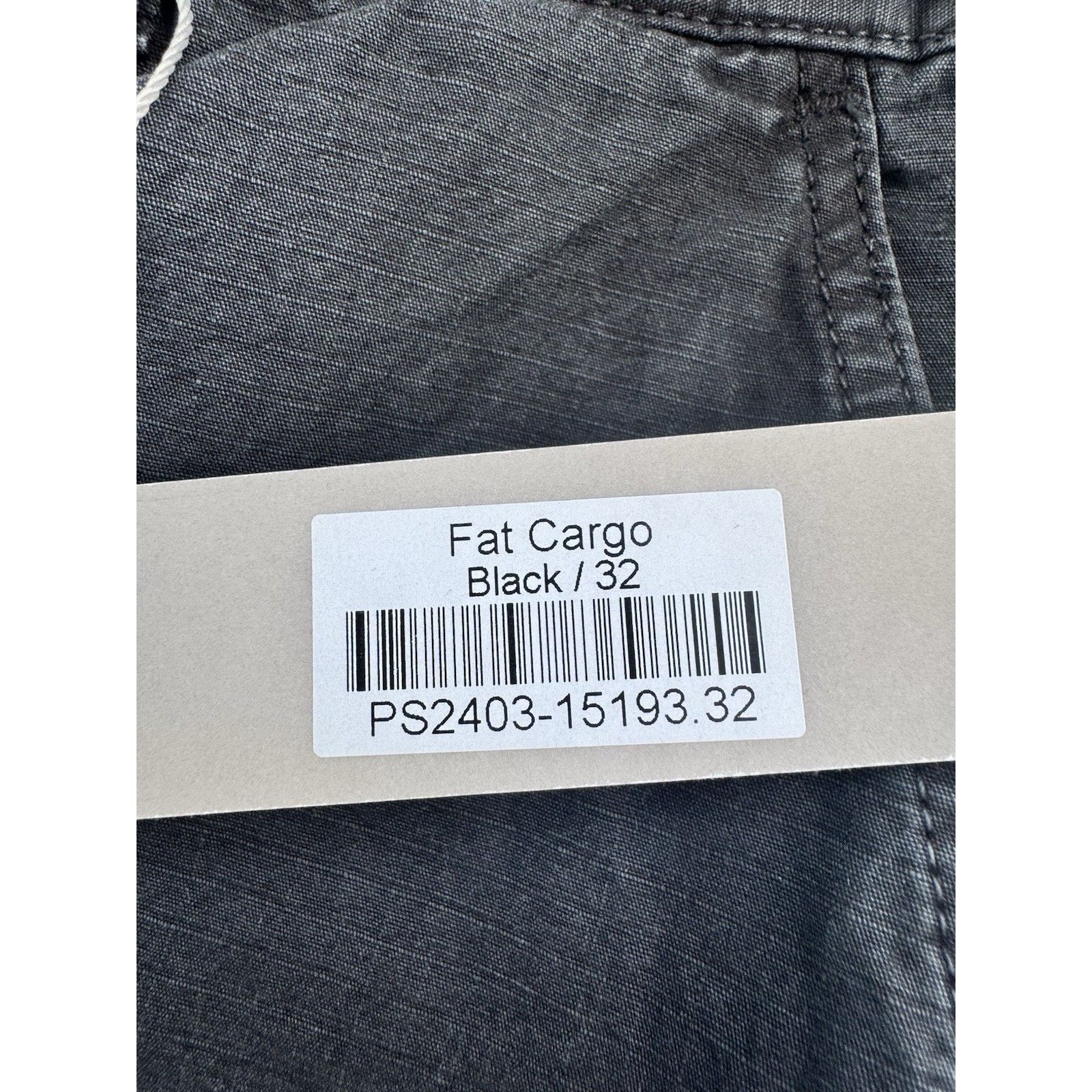 Peso Peso Men's Fat Cargo Jeans Size 32 Black Size US 32 / EU 48 - 3 Thumbnail