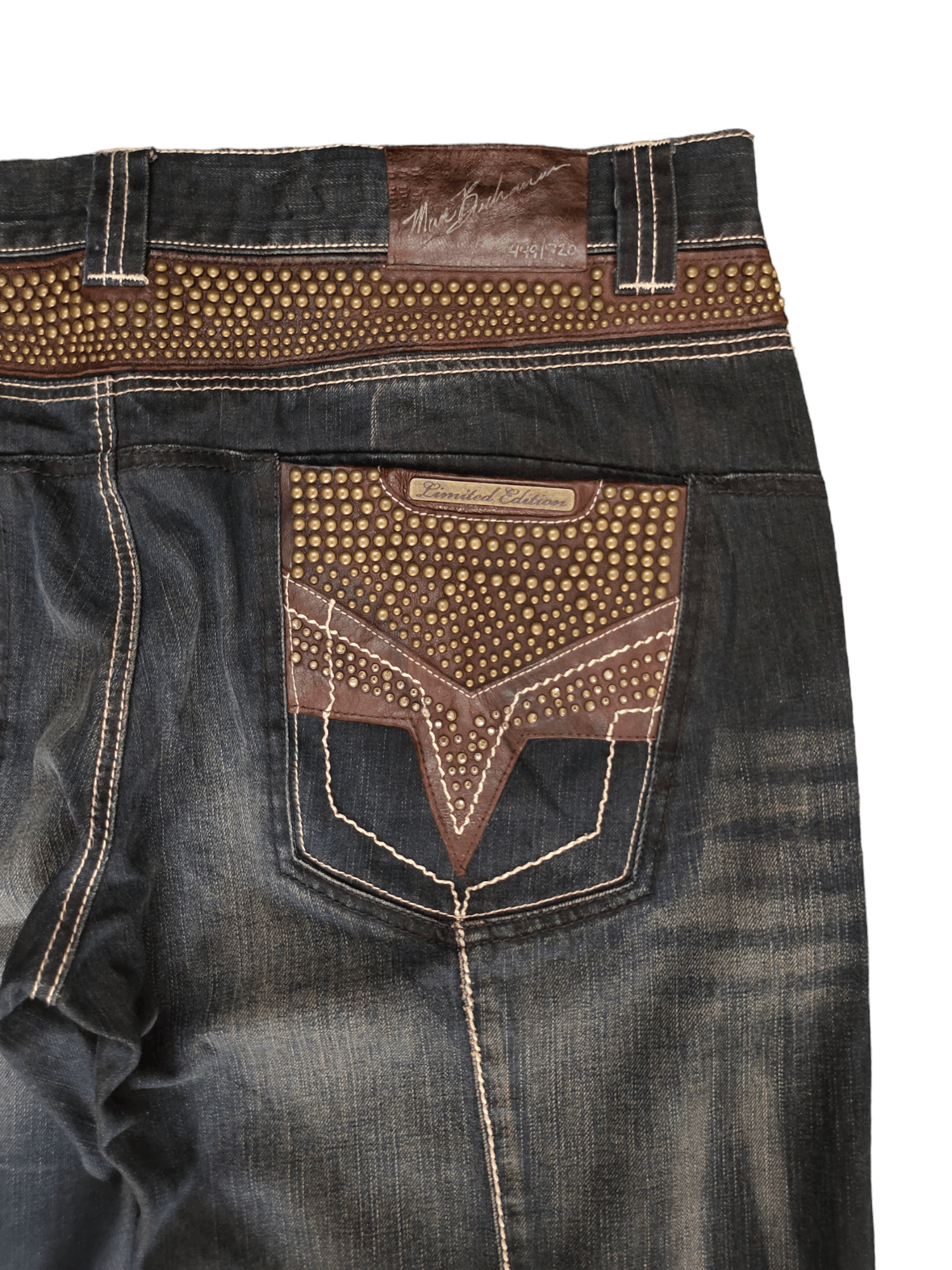 Pelle Pelle Pelle Pelle Limited Edition Studded Baggy Jeans 449/720 Size US 42 / EU 58 - 3 Thumbnail