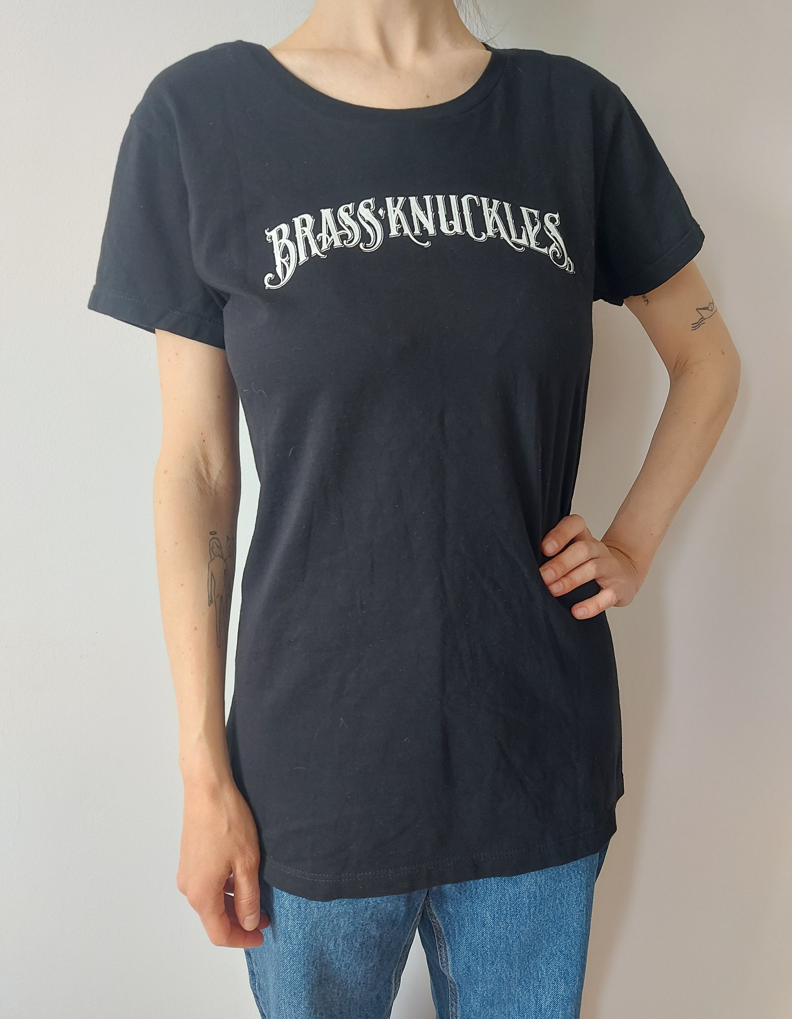 Other Brass Knuckles Black Women's Premium Cotton T-shirt, Size L Size L / US 10 / IT 46 - 1 Thumbnail
