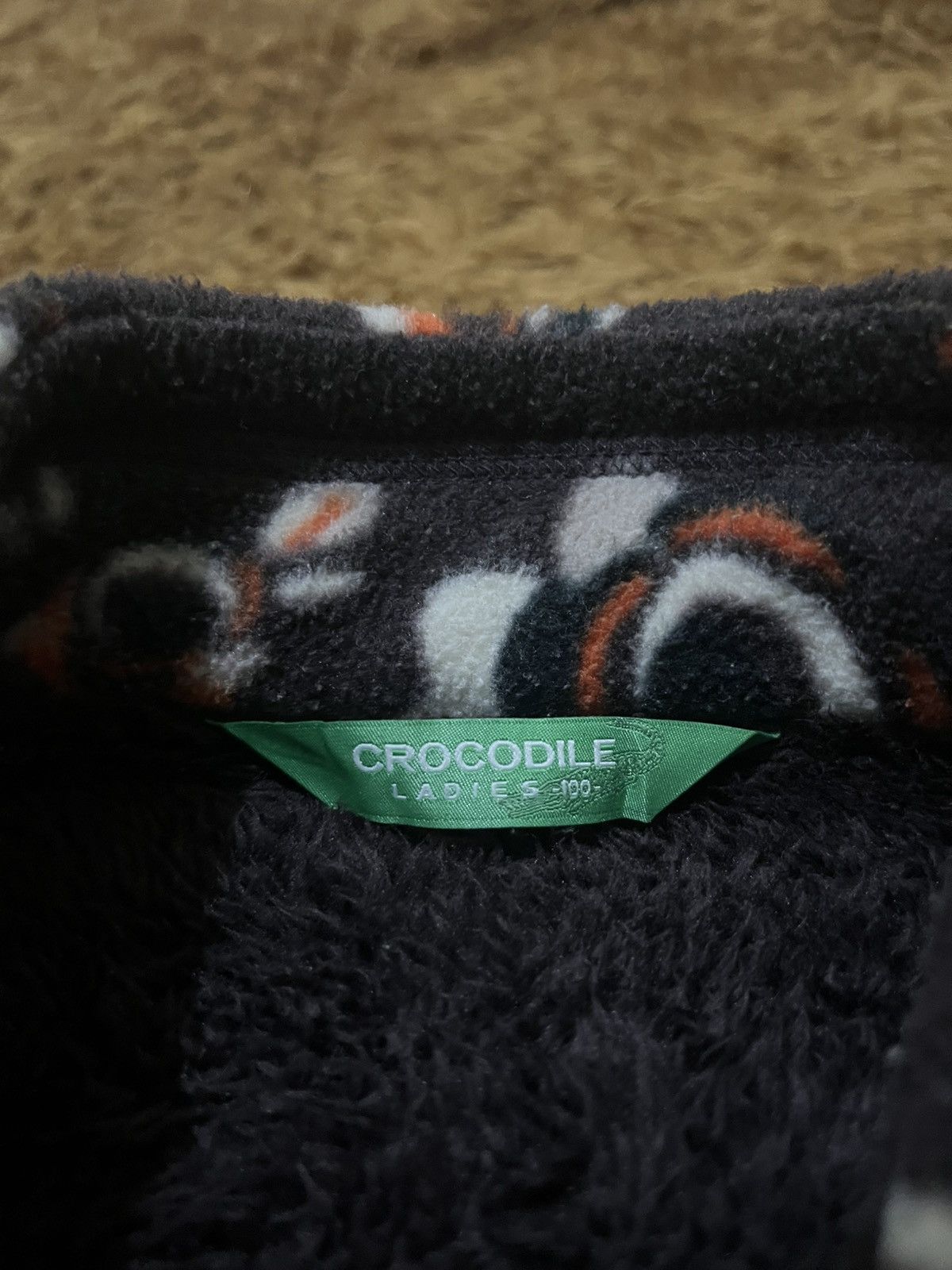 Japanese Brand Crocodile Ledies Thick Material Sweatshirt Zipper Y2k Style Size US L / EU 52-54 / 3 - 3 Thumbnail
