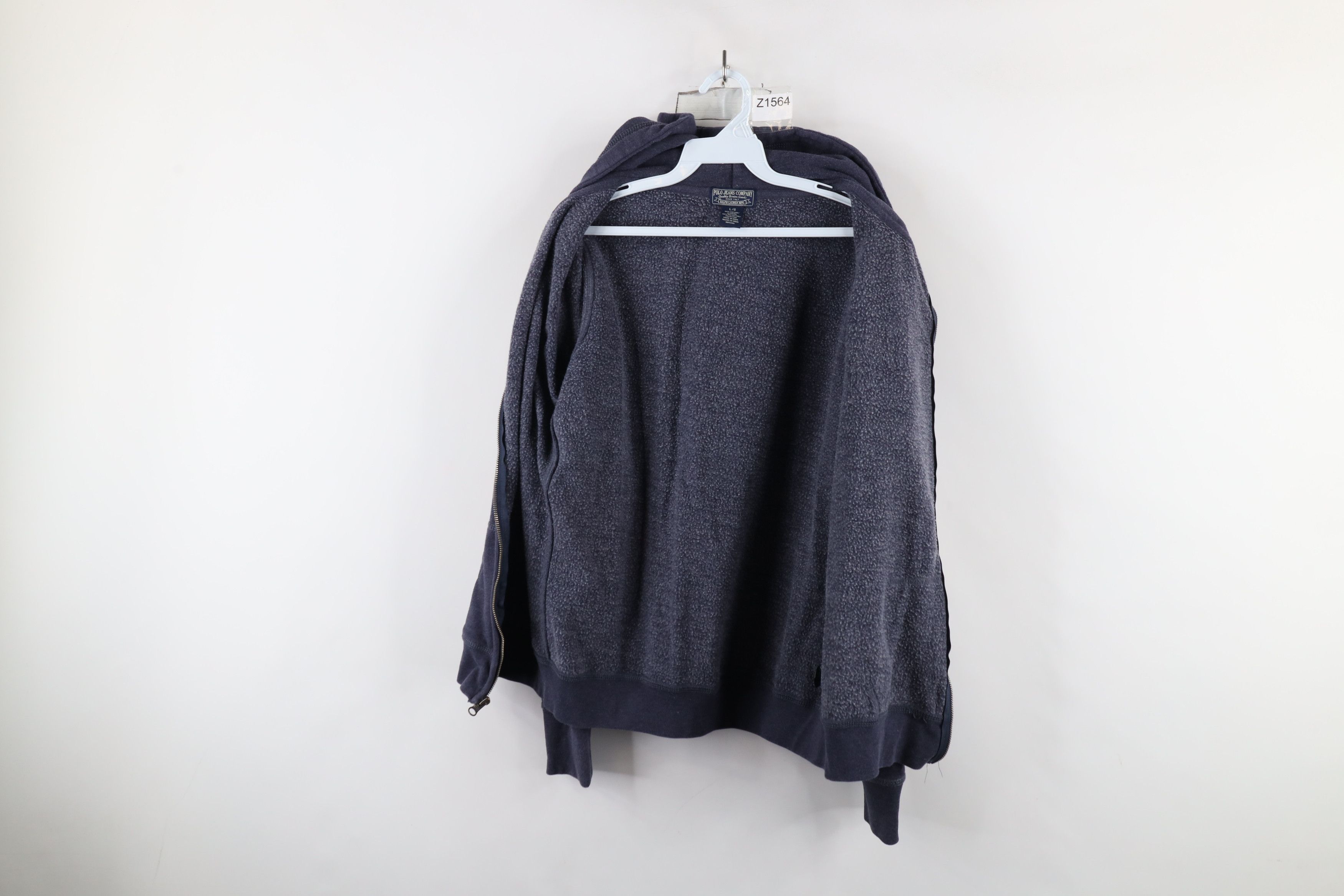 Ralph Lauren × Vintage Vintage 90s Ralph Lauren Spell Full Zip Hoodie Sweatshirt Size L / US 10 / IT 46 - 10 Thumbnail