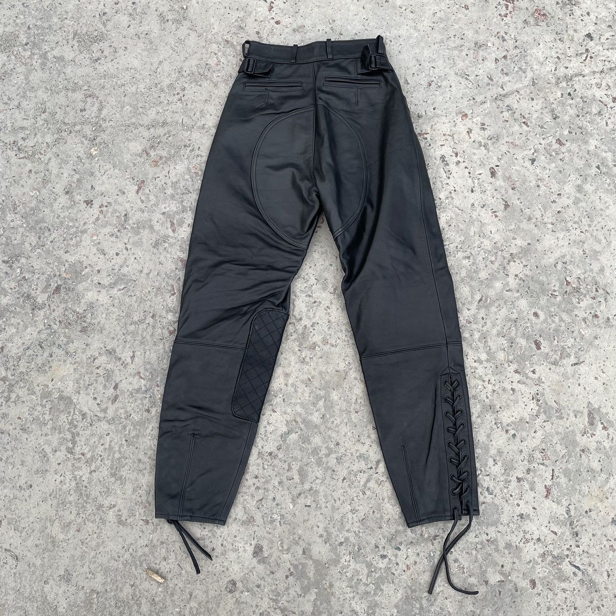 Vintage Vintage Moto Pants Real Leather 90s Y2K 36 size Japan Size 36" / US 14 / IT 50 - 2 Thumbnail