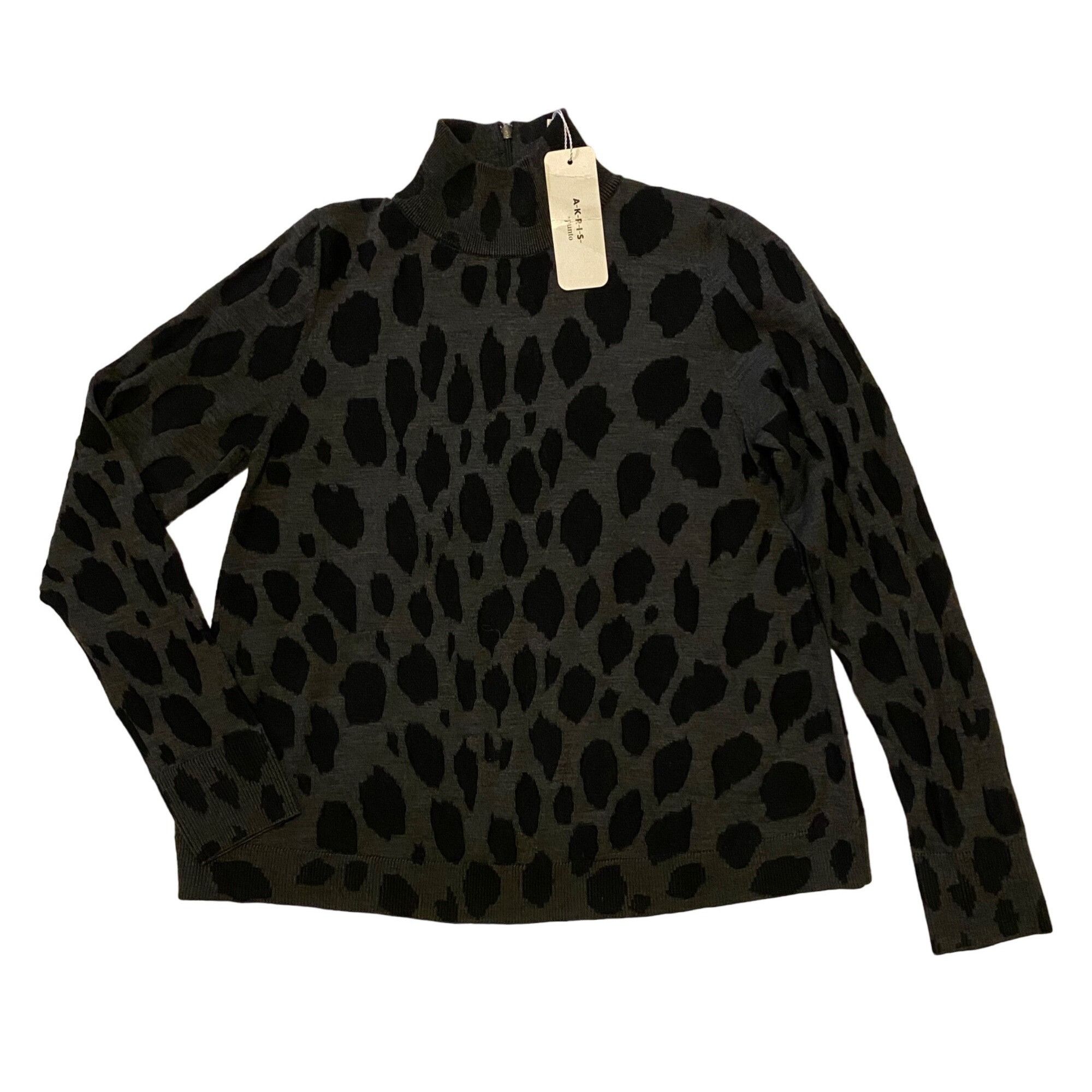 Akris $695 NWT Akris Punto 4 Animal Dot Jacquard Sweater Wool Pull Size S / US 4 / IT 40 - 3 Thumbnail